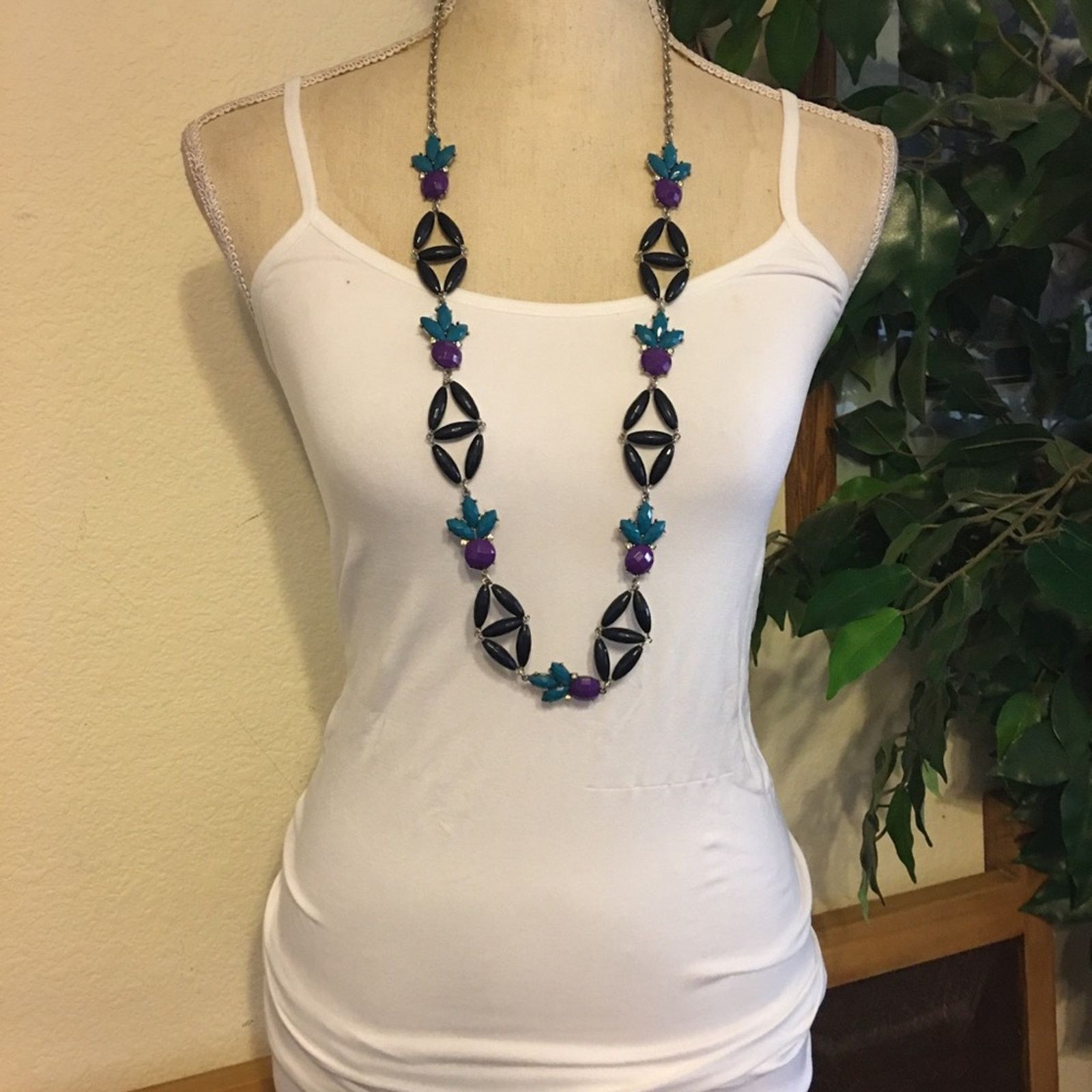 Jewelry Premier Designs faceted jeweled long necklace Size ONE SIZE - 3 Thumbnail