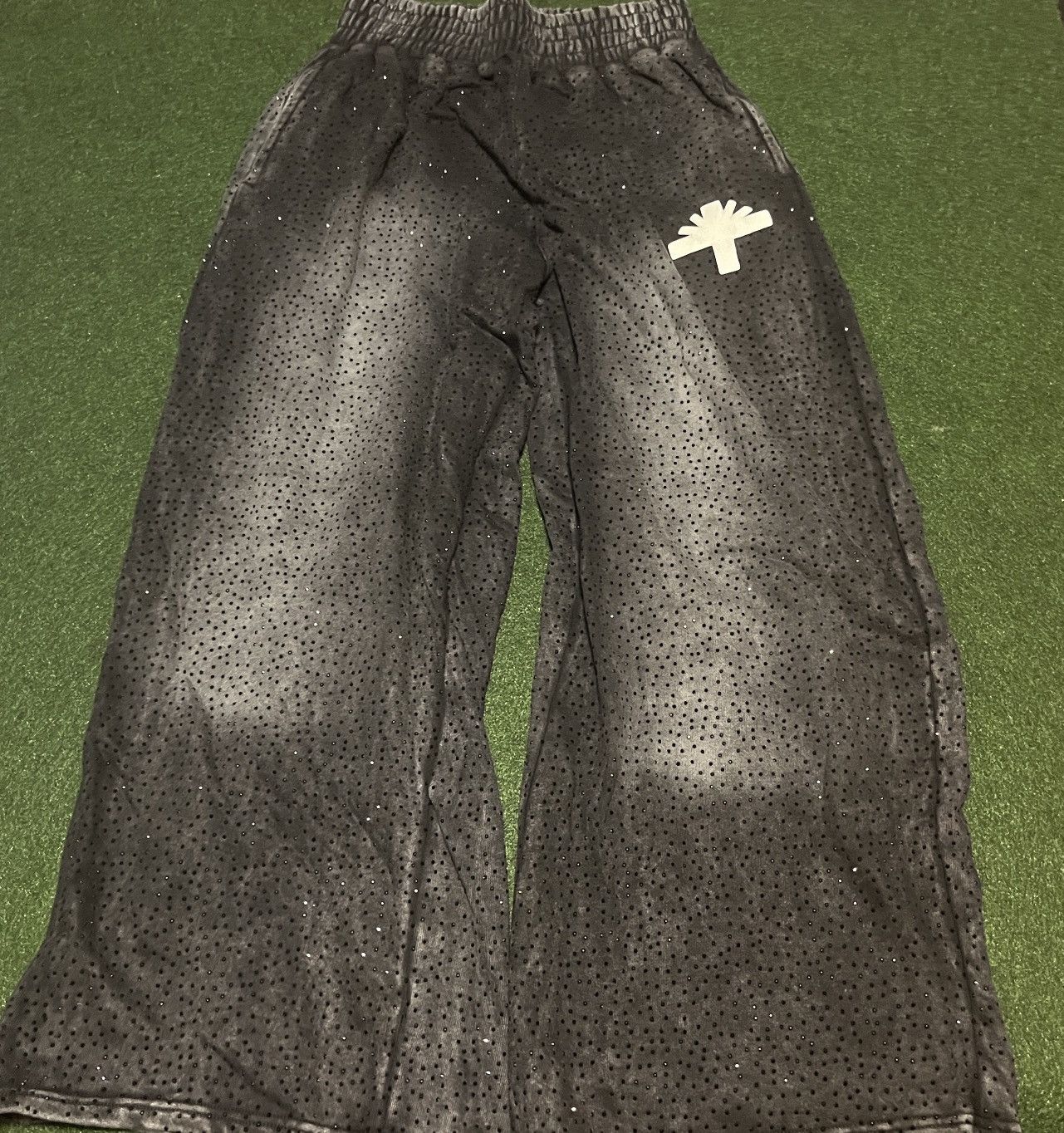 Designer × Vertabrae Vertabrae Black Swarovski Crystal Pants size XXL Size US 36 / EU 52 - 3 Thumbnail