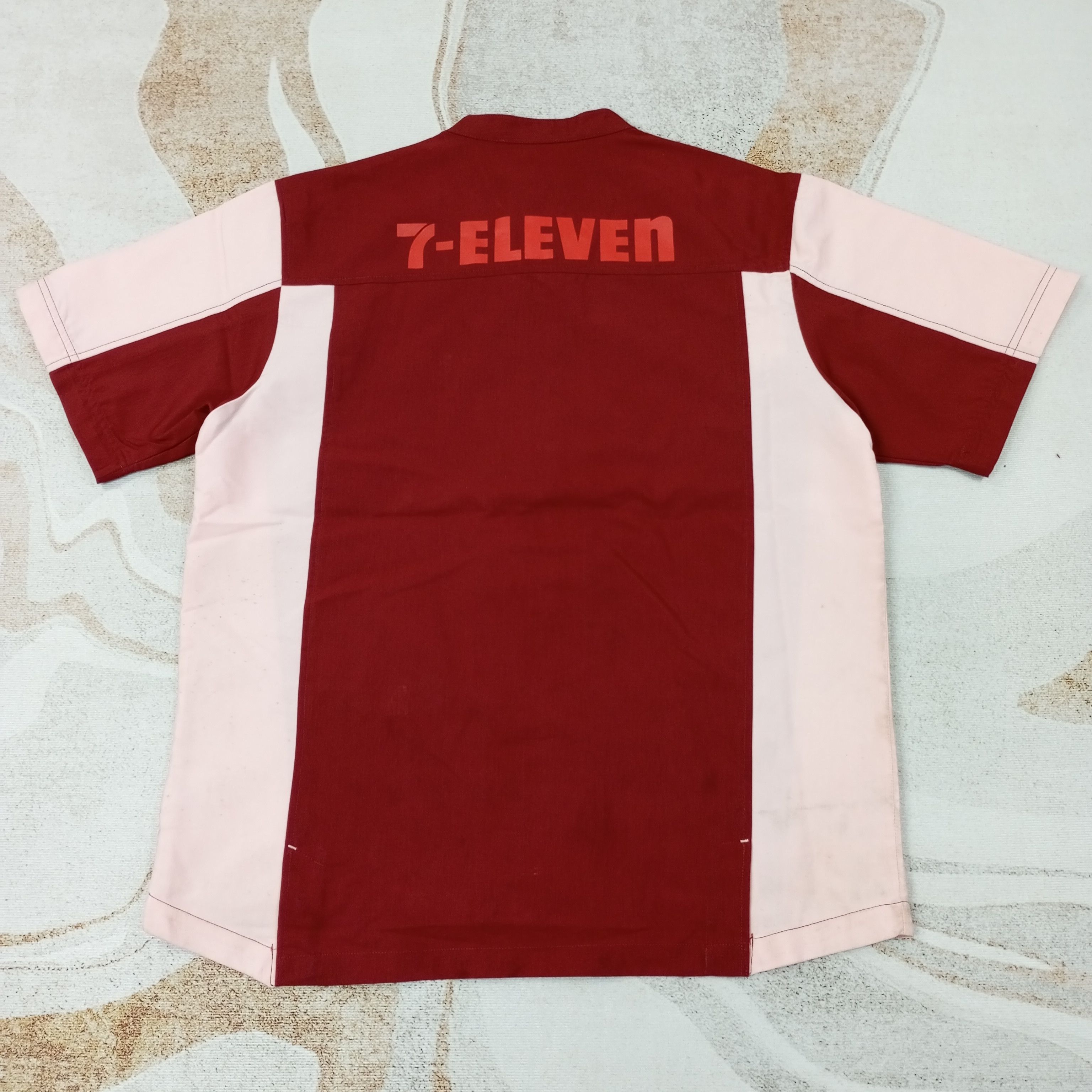 Japanese Brand 7-Eleven Japanese Workwear Uniform Shirt Jacket C239N31 Size US L / EU 52-54 / 3 - 4 Thumbnail