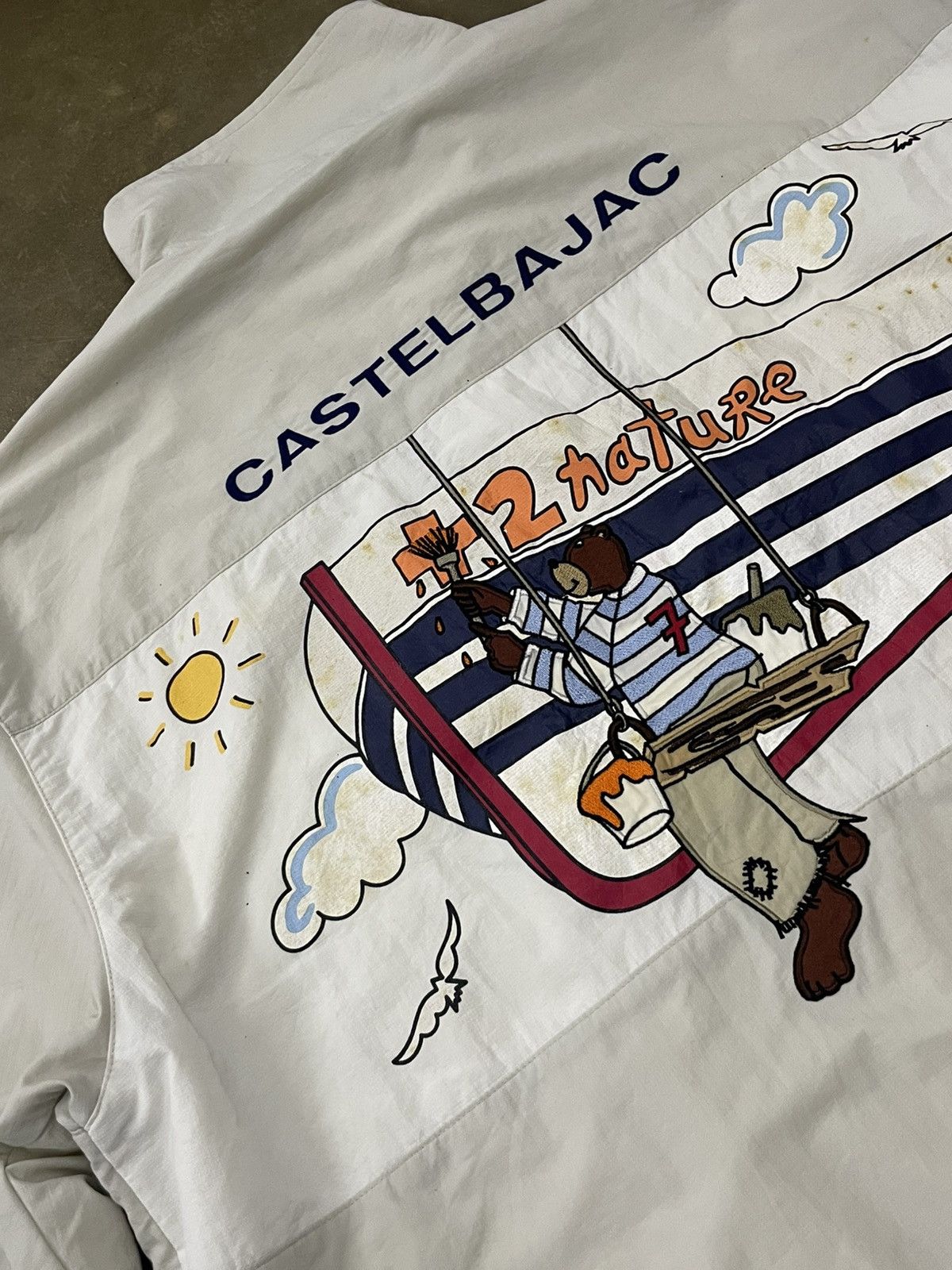 Jean Charles De Castelbajac Vintage Castelbajac + 2 Nature Light Embroidery Painting Size US XL / EU 56 / 4 - 16 Thumbnail