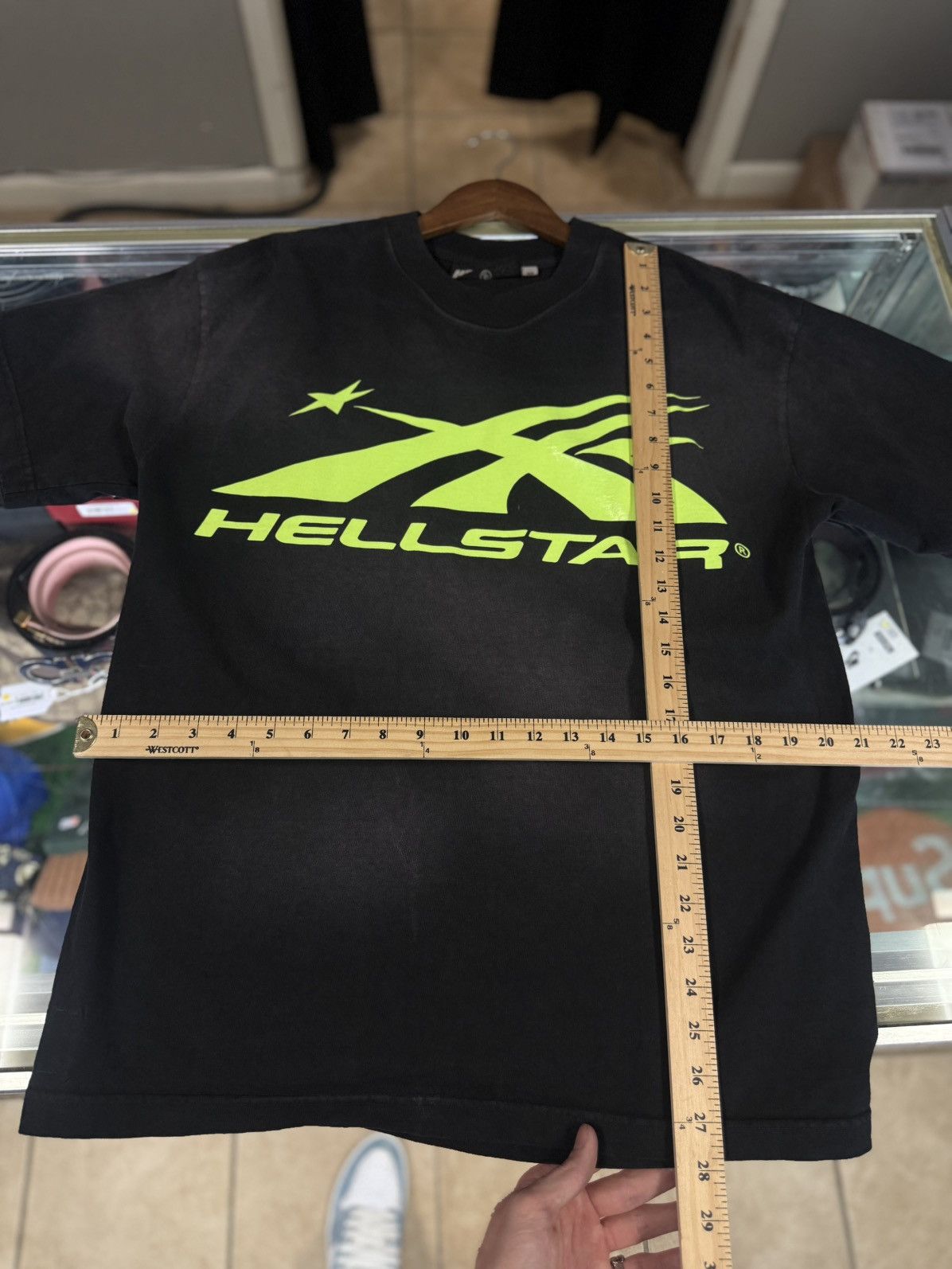 HELLSTAR Hellstar Black Neon Logo Tee Shirt 100% Authentic Size S Size US S / EU 44-46 / 1 - 6 Thumbnail