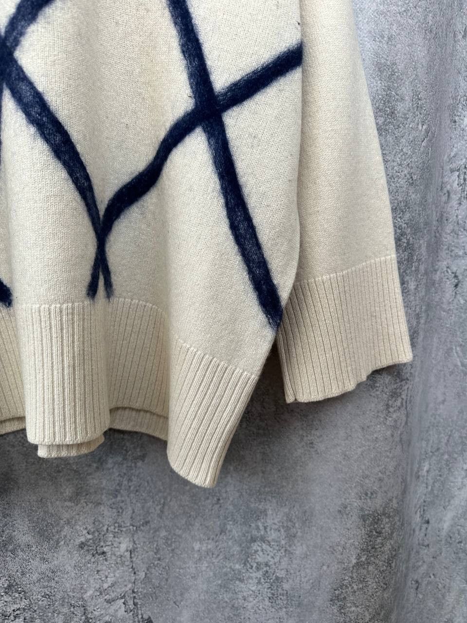 Gran Sasso Gran Sasso Wool Cashmere Blend Stripes Oversized Sweater Size L / US 10 / IT 46 - 9 Thumbnail