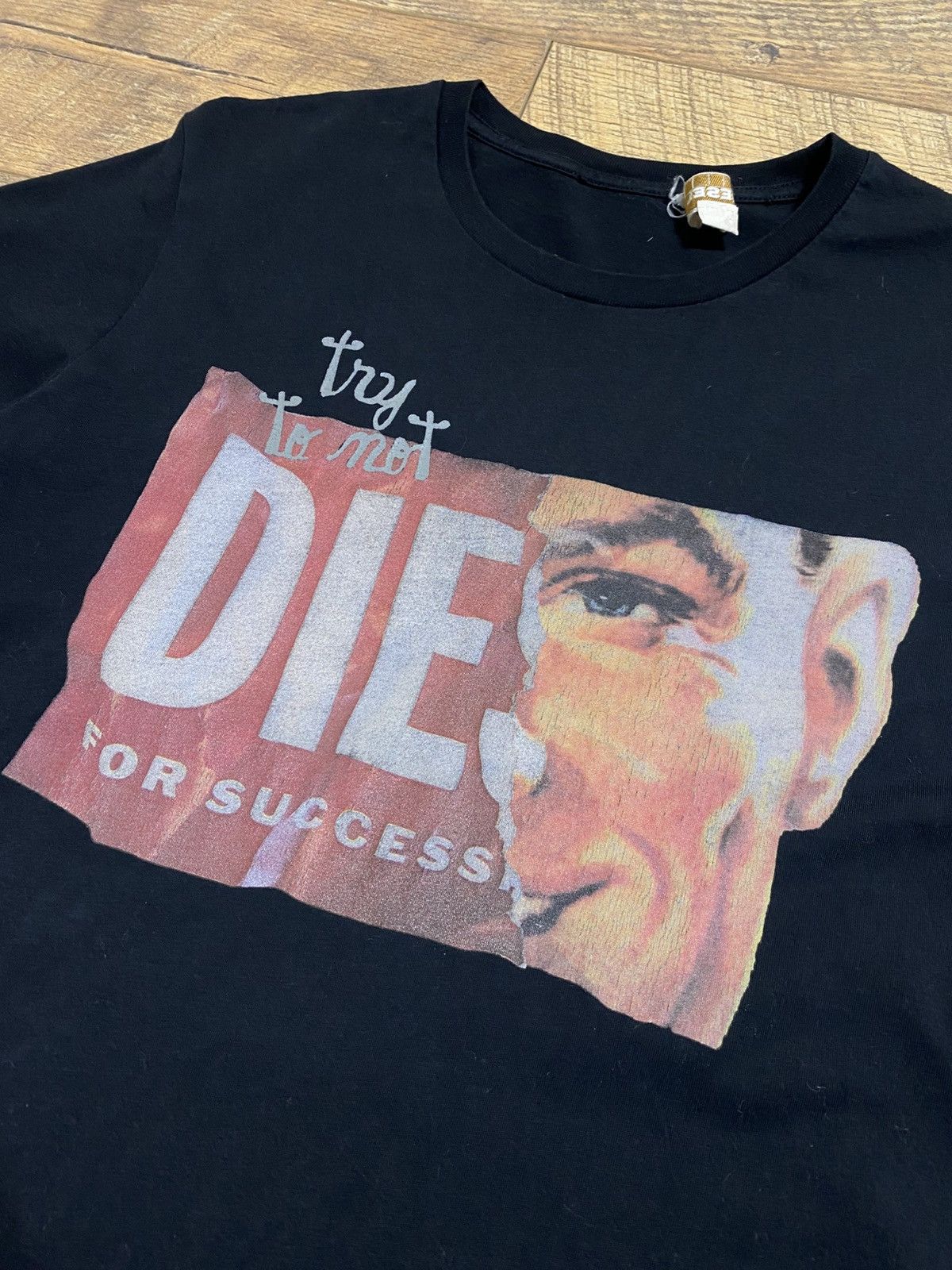 Diesel Diesel "Try To Not Die For Success" Graphic Tee Black L Size US L / EU 52-54 / 3 - 2 Thumbnail