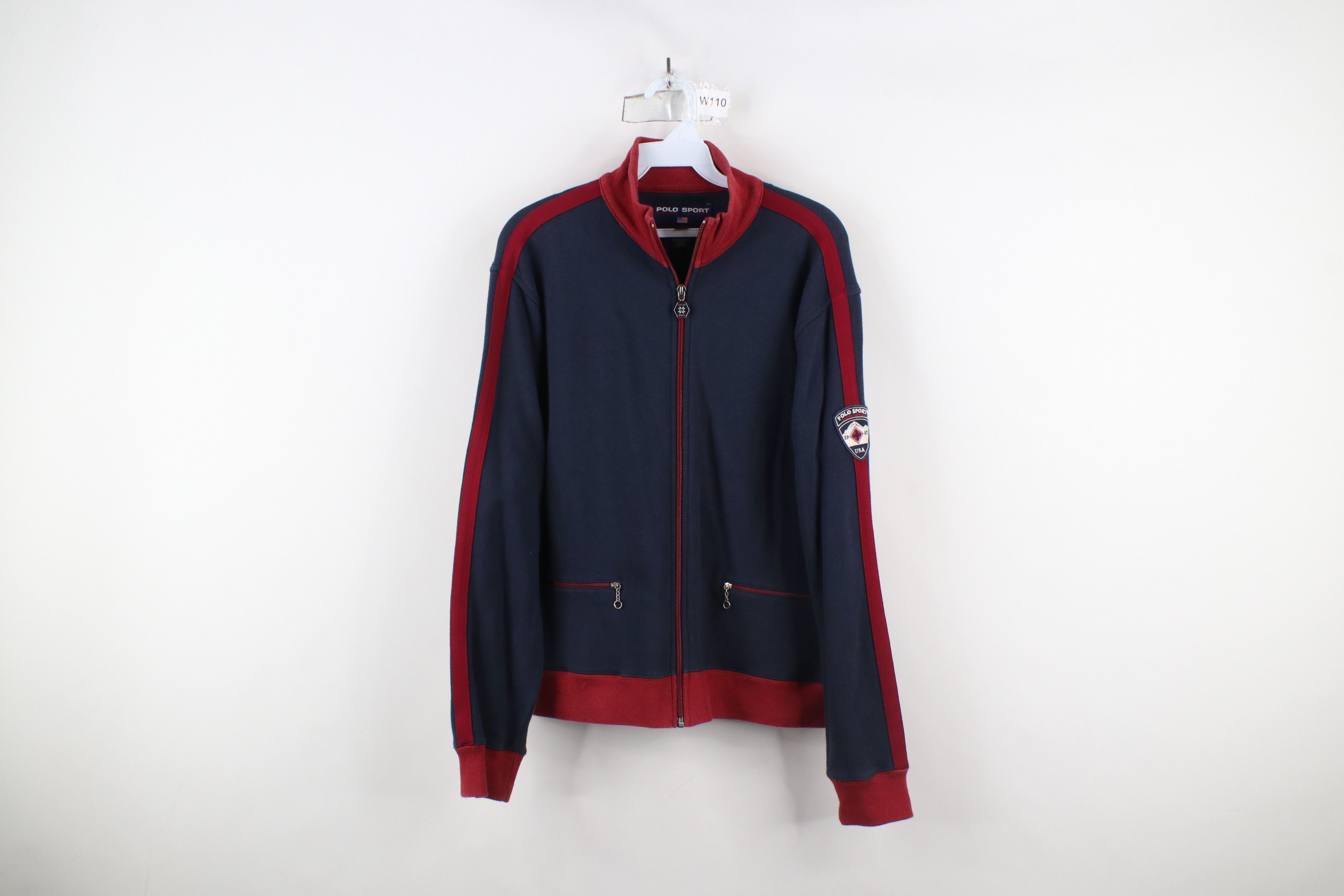POLO　Ralph Lauren　Y2K 00s　track　Jacket Y2K Polo Ralph Lauren Track Jacket Men's Medium Navy Red Po