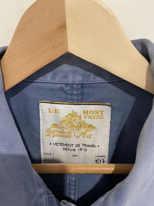 Le Mont St. Michel French Work Chore Jacket Bleu de Travail Grailed
