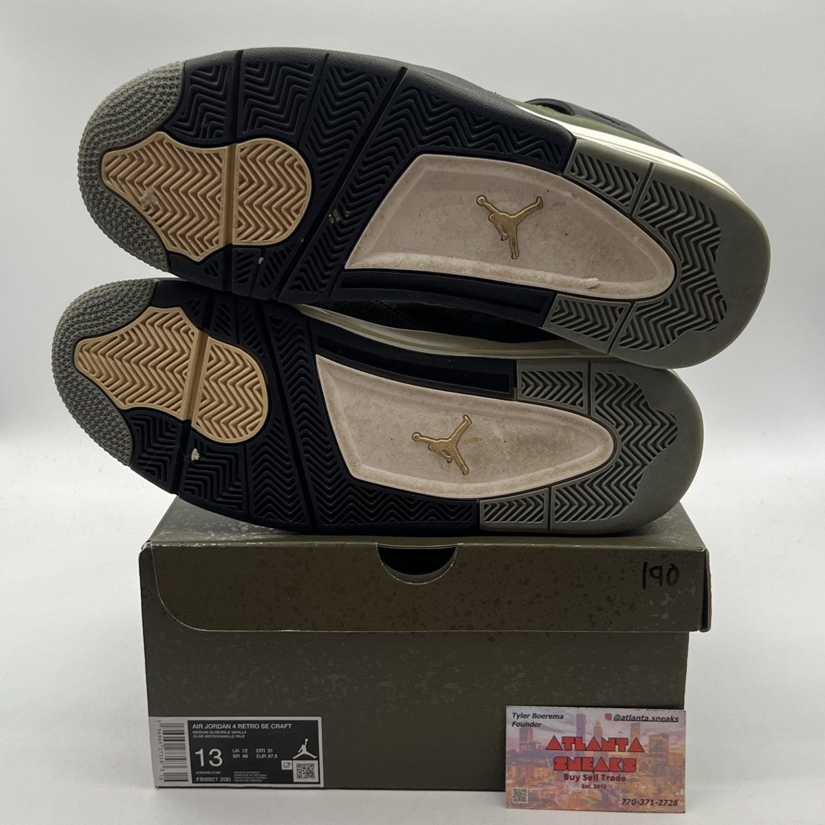 Jordan Brand Air Jordan 4 Craft Olive Size US 13 / EU 46 - 8 Thumbnail