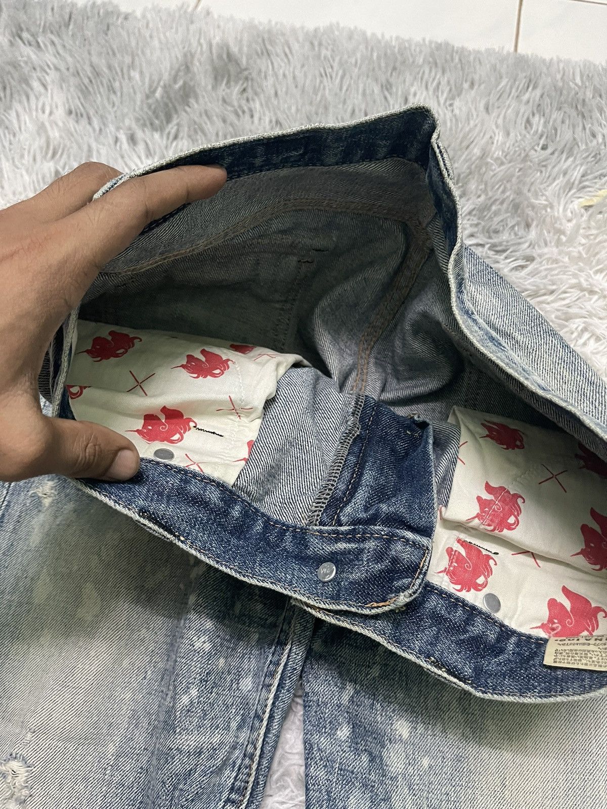 Other 90s RNA BUSHPANT DISTRESSED WASHABLE JEANS RARE DESIGN Size US 29 - 11 Thumbnail