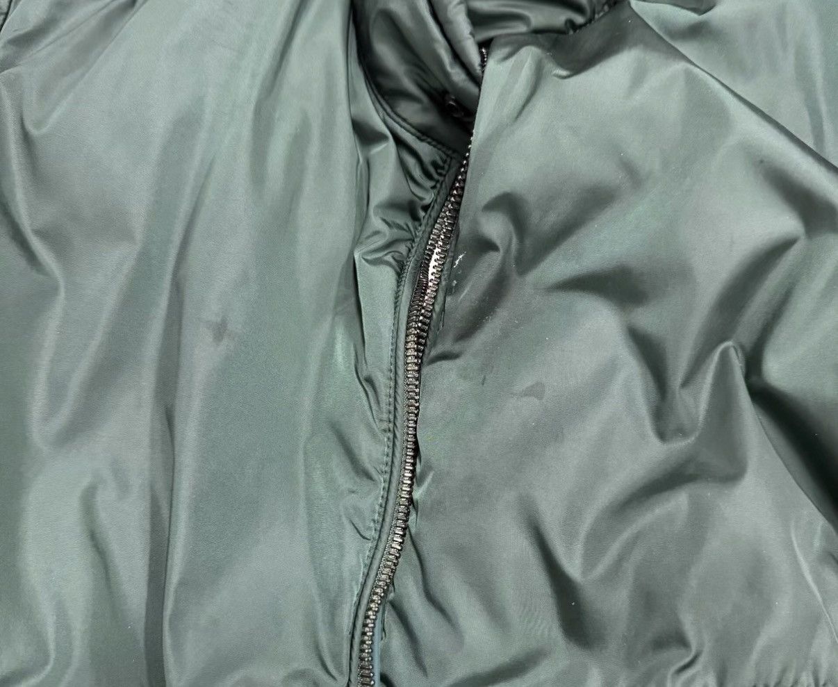 Moncler Green Stand-Collar Down Jacket