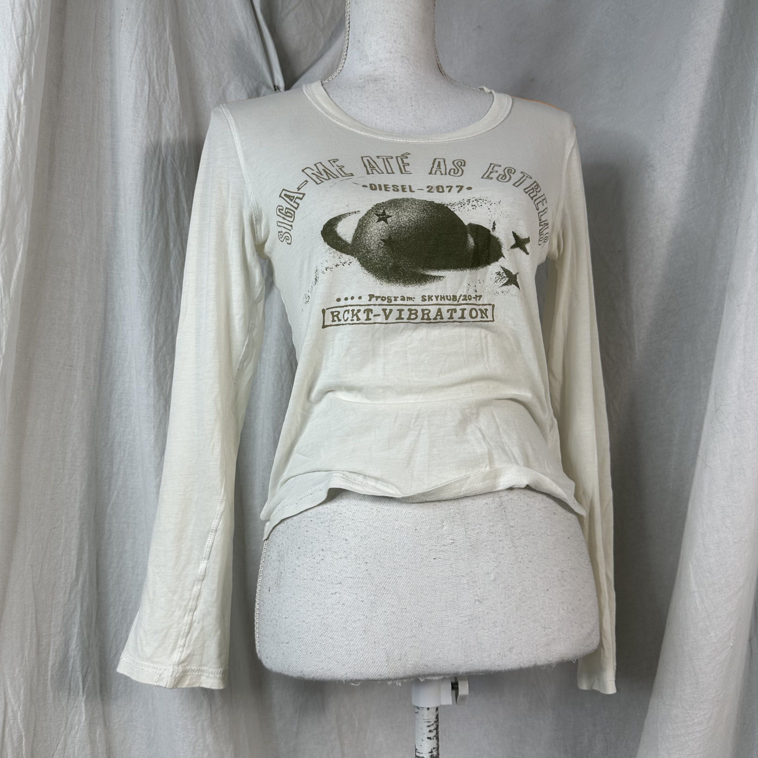 Diesel × Vintage Vintage Y2K Casual Diesel Follow Me To The Stars Longsleeve Size M / US 6-8 / IT 42-44 - 4 Thumbnail