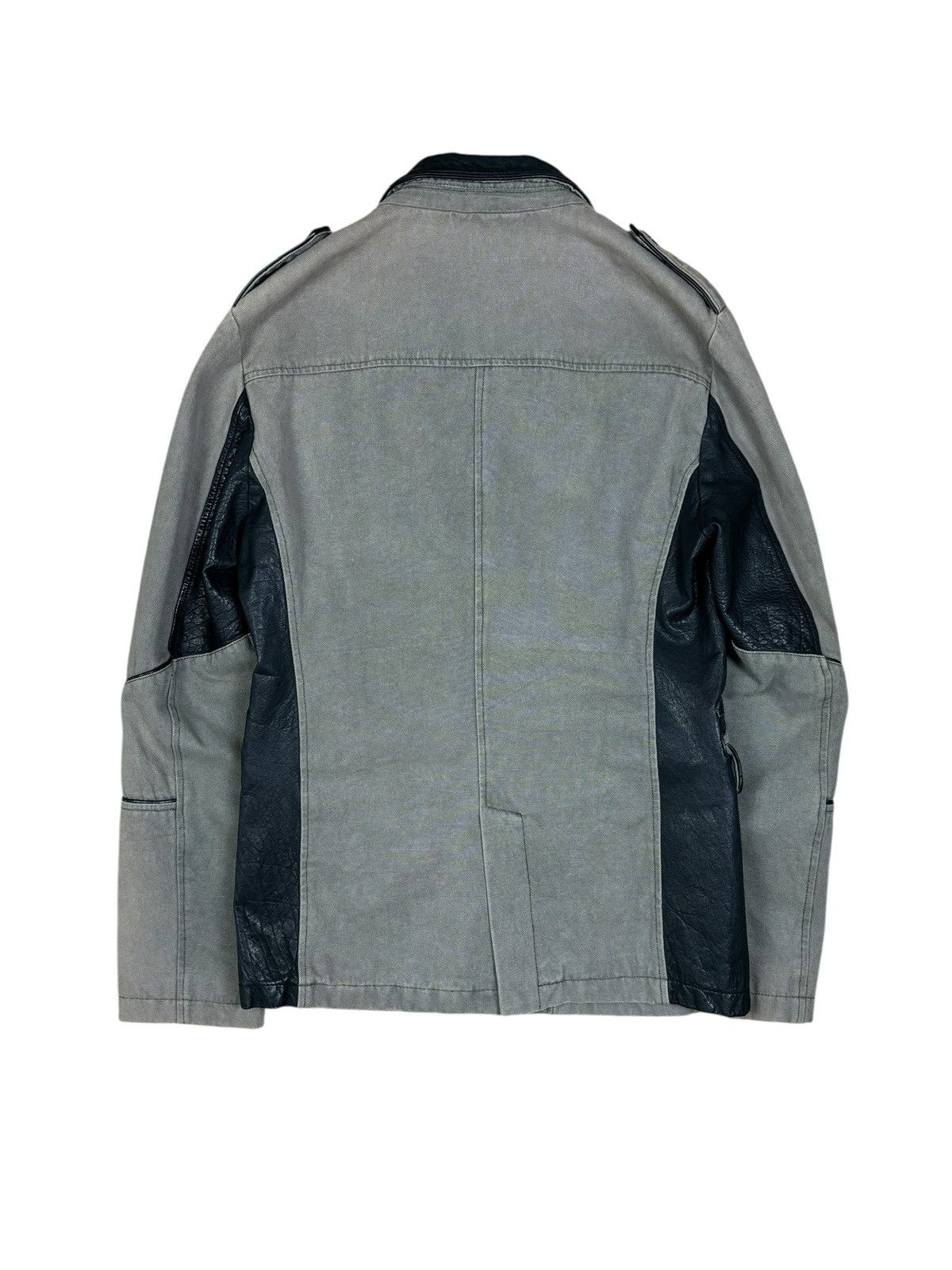 Dirk Bikkembergs 2000s Bikkembergs Utility Field Jacket with Leather Details Size US M / EU 48-50 / 2 - 2 Thumbnail