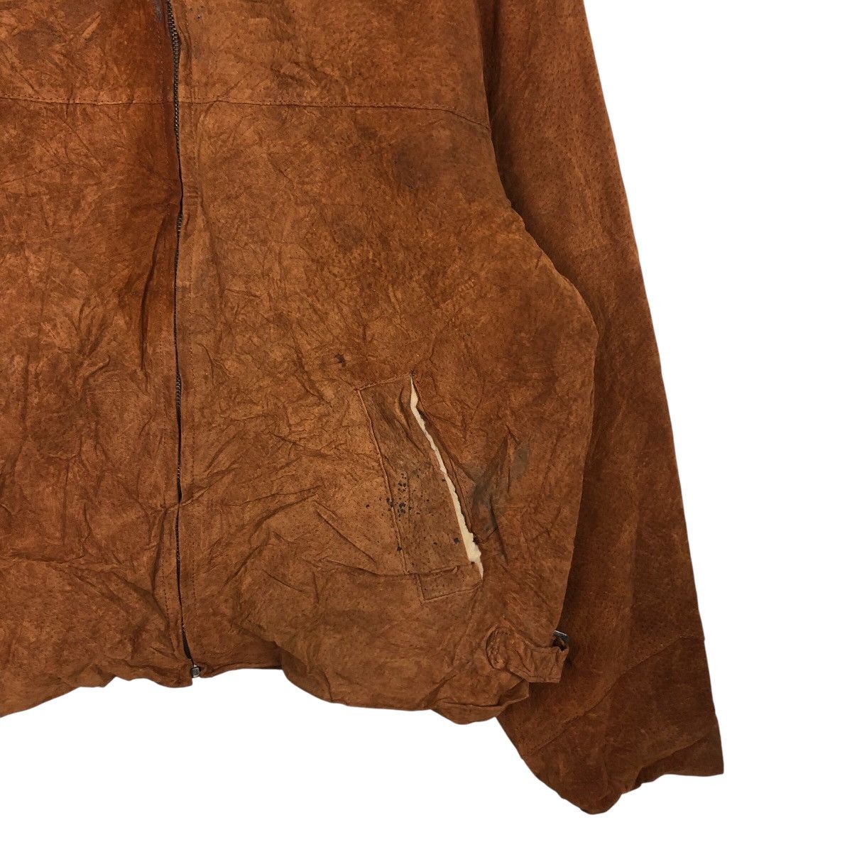 Japanese Brand 📌Vtg Biker Leather Jacket Out Brook Fur Collar Issey Miyake Size US L / EU 52-54 / 3 - 6 Thumbnail