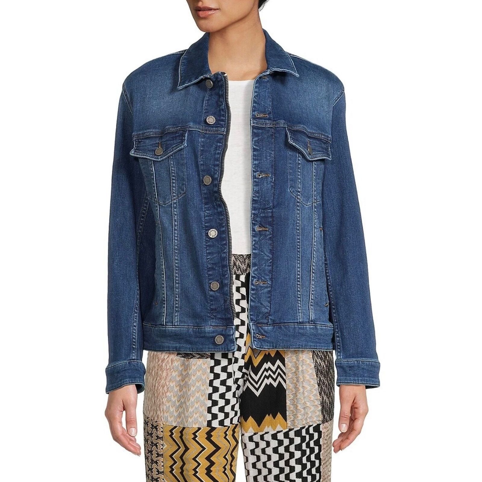 Zadig & Voltaire Zadig & Voltaire Kase Denim Heart Jacket in Dark Blue Small Size S / US 4 / IT 40 - 5 Thumbnail