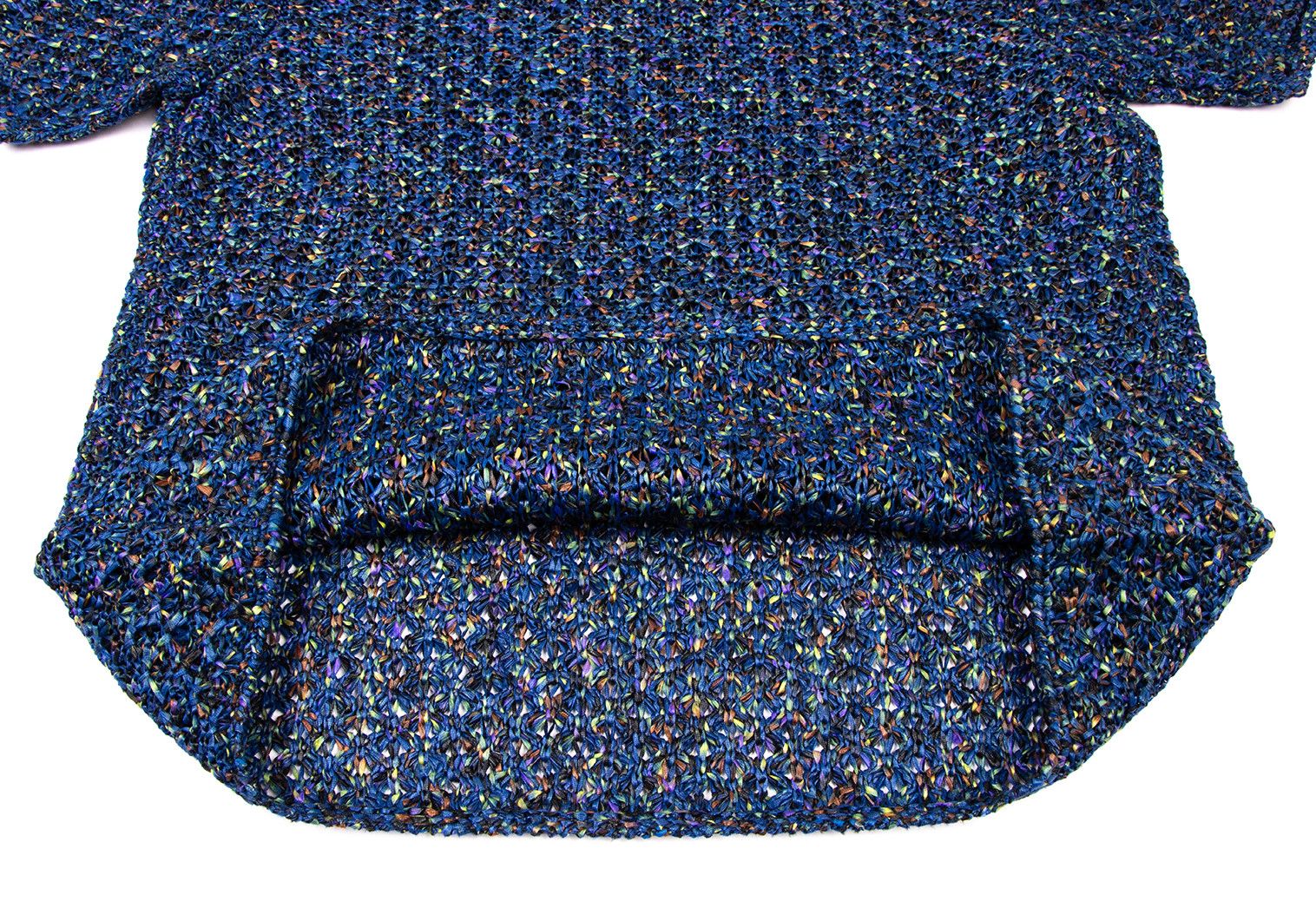Issey Miyake o1tko11224 Mesh Short Sleeve T-Shirt in Dark Blue Size US S / EU 44-46 / 1 - 3 Thumbnail