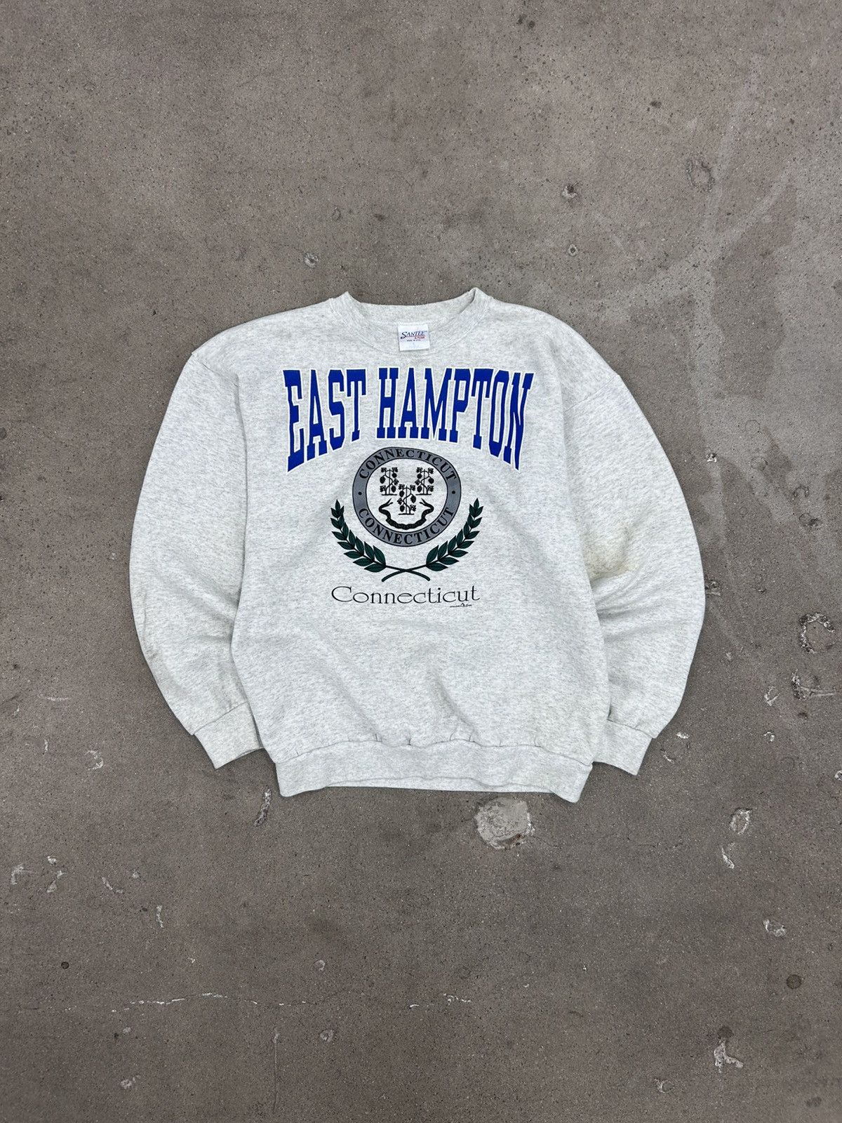 Vintage Vintage 90s collegiate crewneck swearshirt Size US L / EU 52-54 / 3 - 1 Thumbnail
