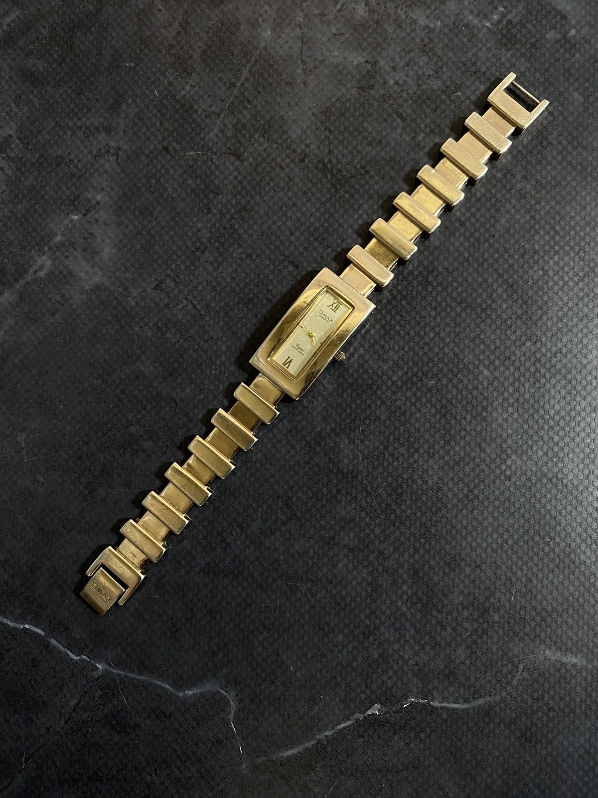 Jewelry x Vintage Elegant Quartz Gold-Tone Dress Watch , Men's