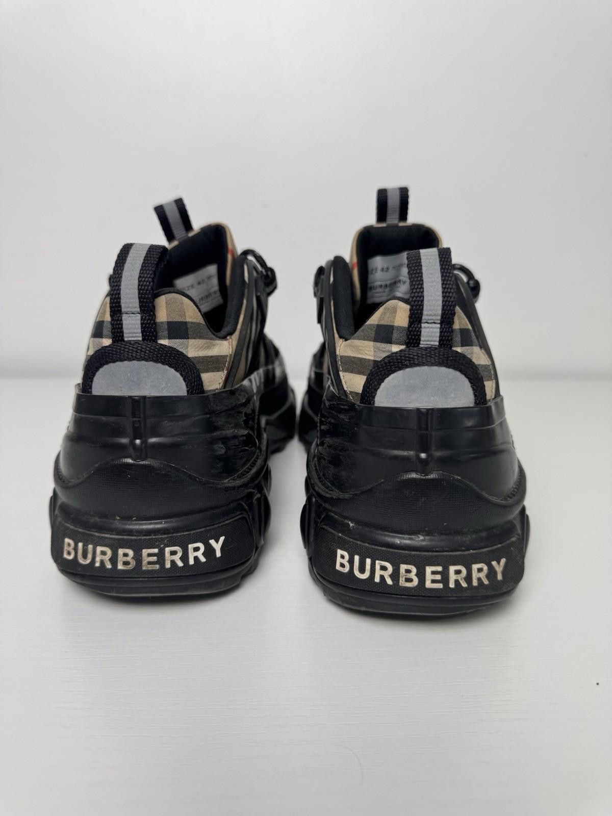 Other Burberry Arthur Low Check Sneakers Black Beige SZ 42 Size US 9 / EU 42 - 5 Thumbnail