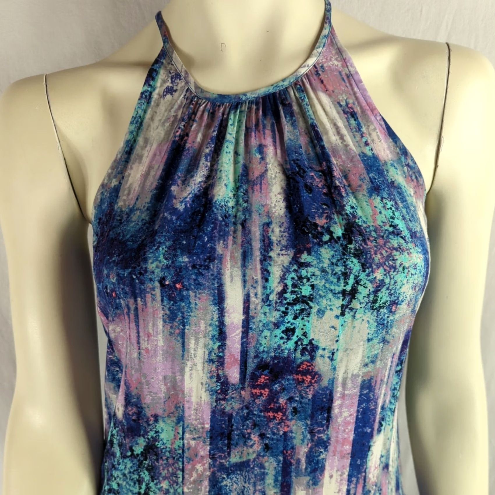 Vintage A NEW APPROACH Maxi Dress Size 4 Multi 100% Rayon Sleeveless NWOT Casual Party/Cocktail Womens Dress Size S / US 4 / IT 40 - 2 Thumbnail