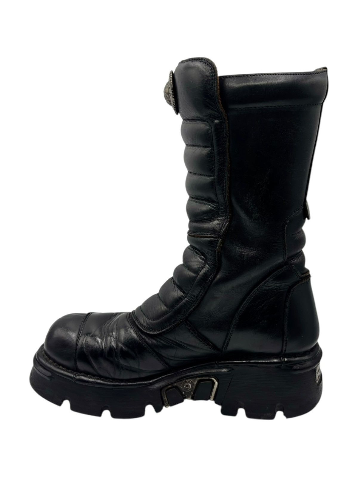 New Rock Vintage New Rock black leather platform boots Size 42 Size US 9 / EU 42 - 6 Thumbnail