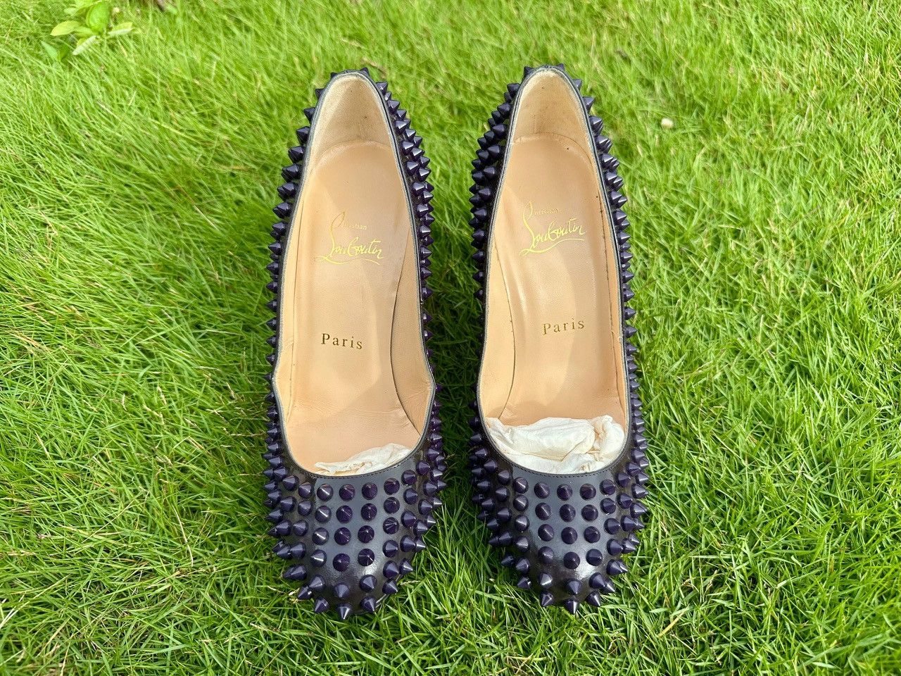Christian Louboutin Authentic Christian Louboutin Pigalle 100 Purple Iris Spikes Size US 6.5 / IT 36.5 - 1 Thumbnail