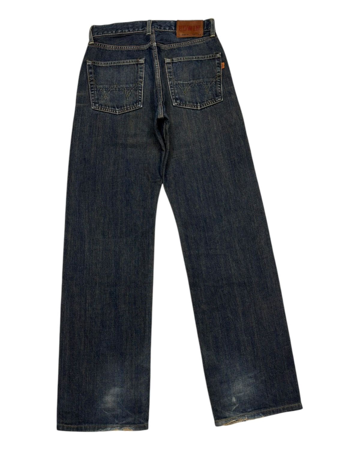 Edwin 🔥Vintage 90s Edwin 505x Selvedge Distressed Denim Jeans Size US 28 / EU 44 - 7 Thumbnail