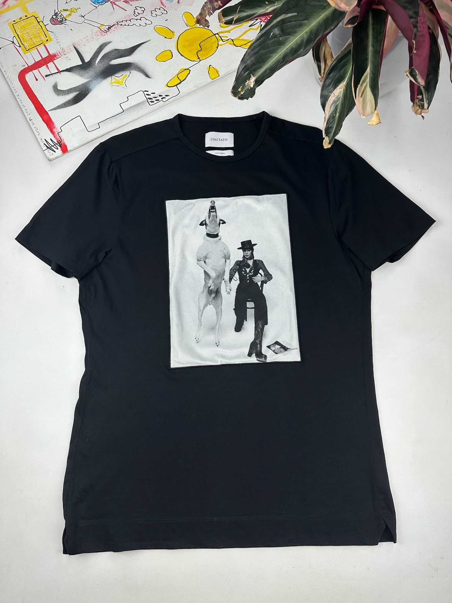 Limitato Limitato Art dog and david bowie T-Shirt Size US L / EU 52-54 / 3 - 1 Thumbnail