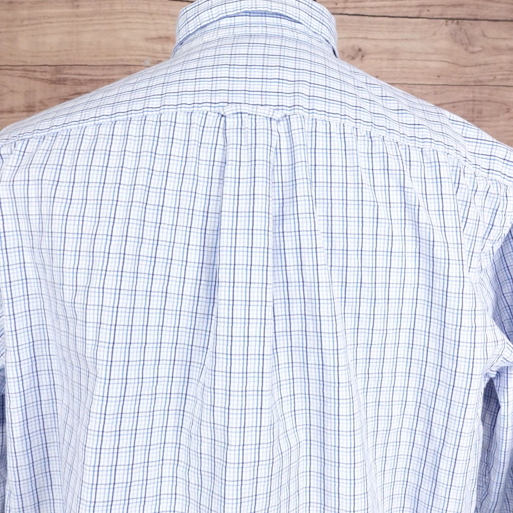 Izod IZOD Shirt Mens Large Blue Check Long Sleeve Button Down Cotton Casual Size US L / EU 52-54 / 3 - 5 Thumbnail