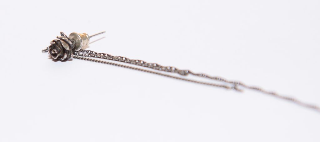 Japanese Brand gunda ガンダ ROSE PIERCE/B [ローズ ピアス/B] Earring Size ONE SIZE - 2 Thumbnail