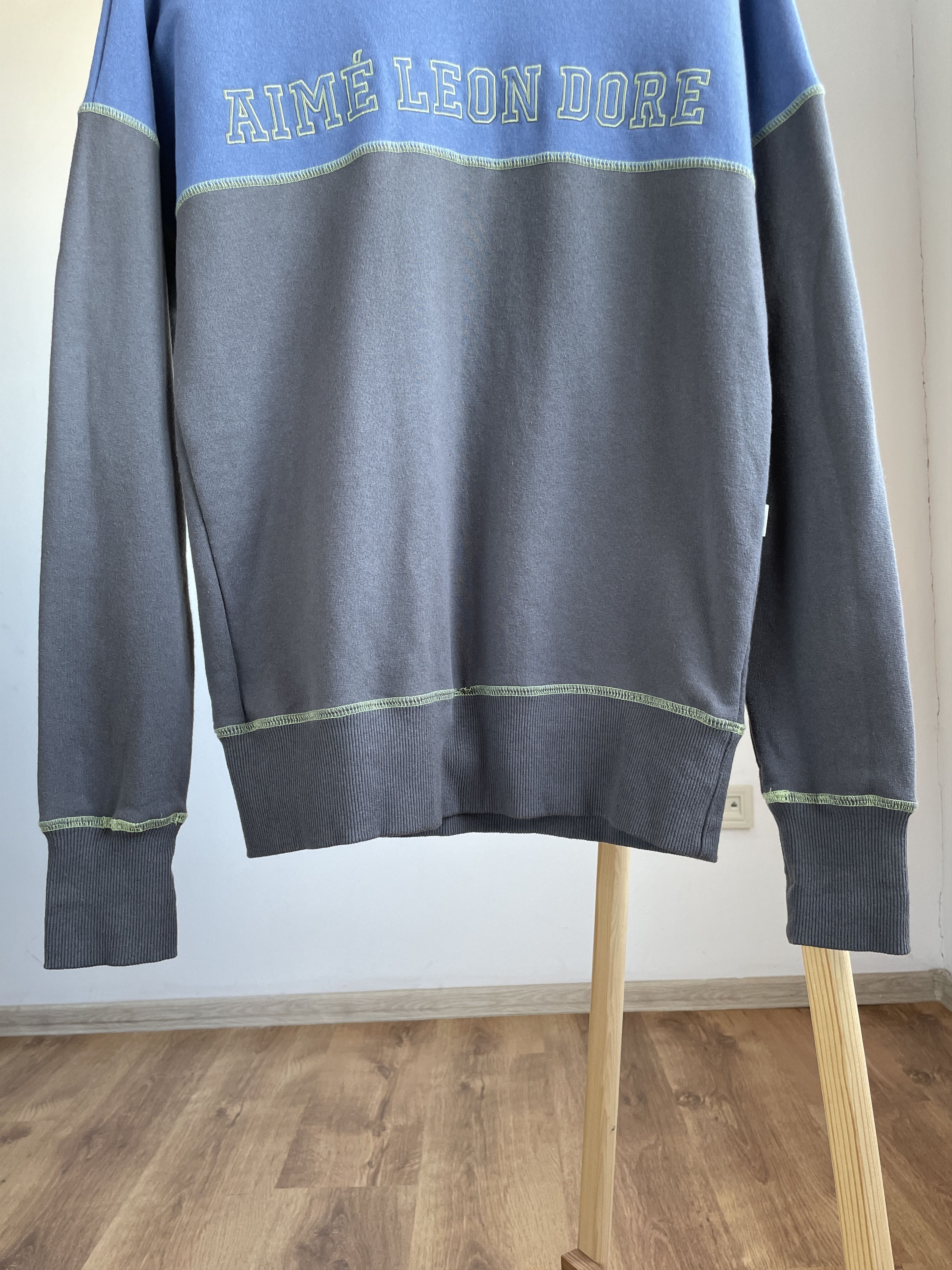 Aime Leon Dore Aime Leon Dore Cross Stitch Two Tone Crewneck Sweatshirt Size US S / EU 44-46 / 1 - 4 Thumbnail