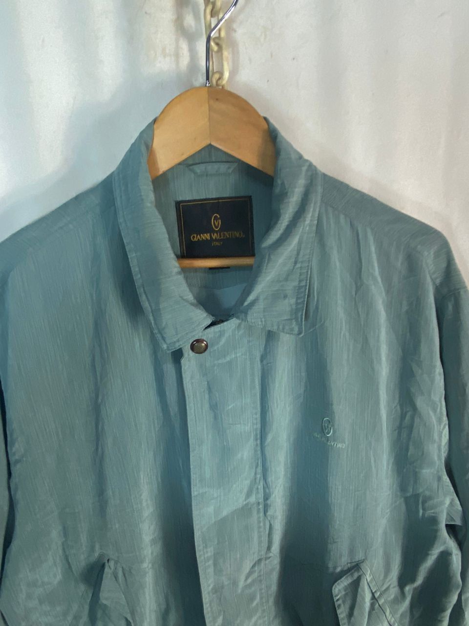 Japanese Brand Gianni Valentino small spellout zipper jacket Size US M / EU 48-50 / 2 - 7 Thumbnail
