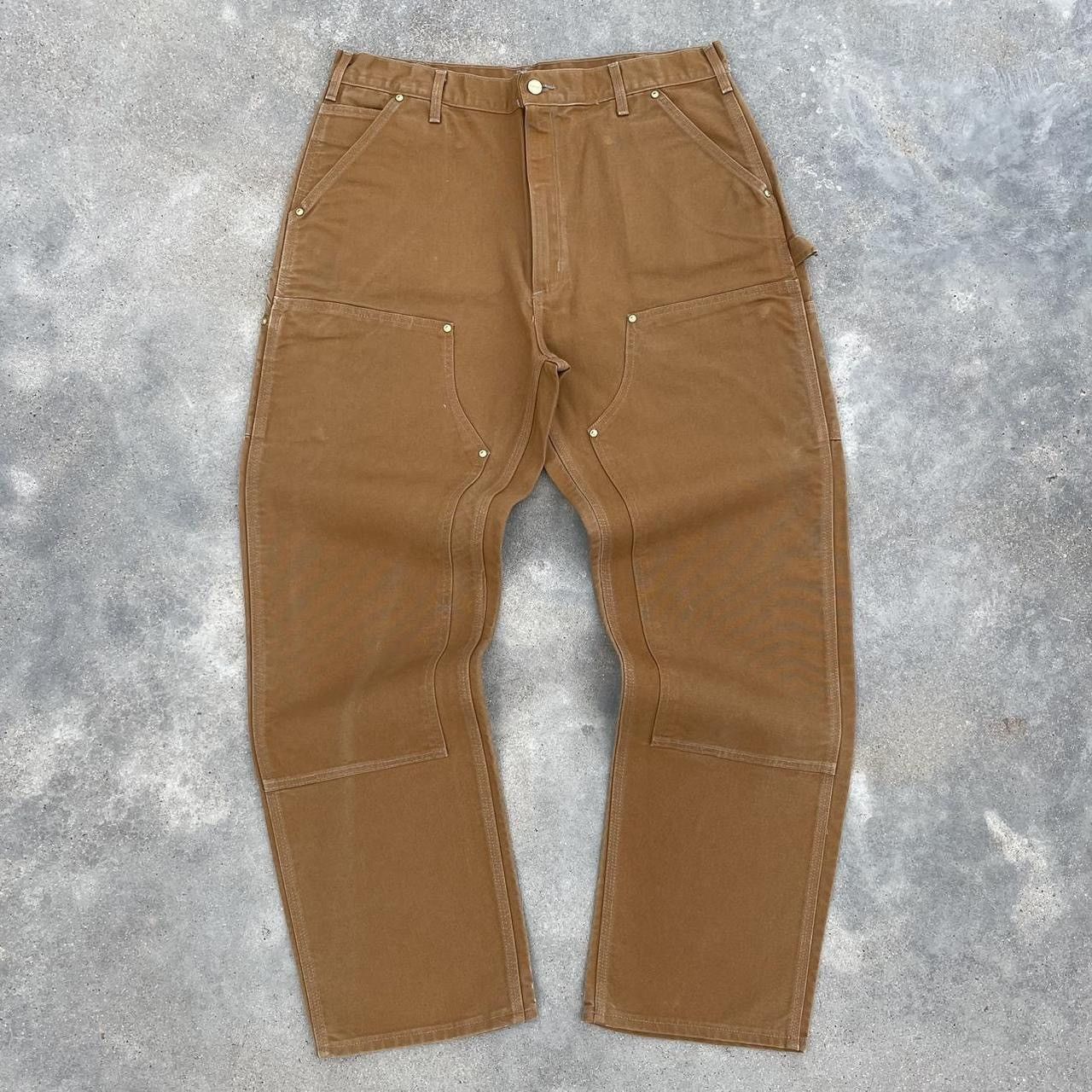 Carhartt × Vintage Crazy vintage essential 90s baggy Carhartt double knee pants Size US 38 / EU 54 - 1 Thumbnail
