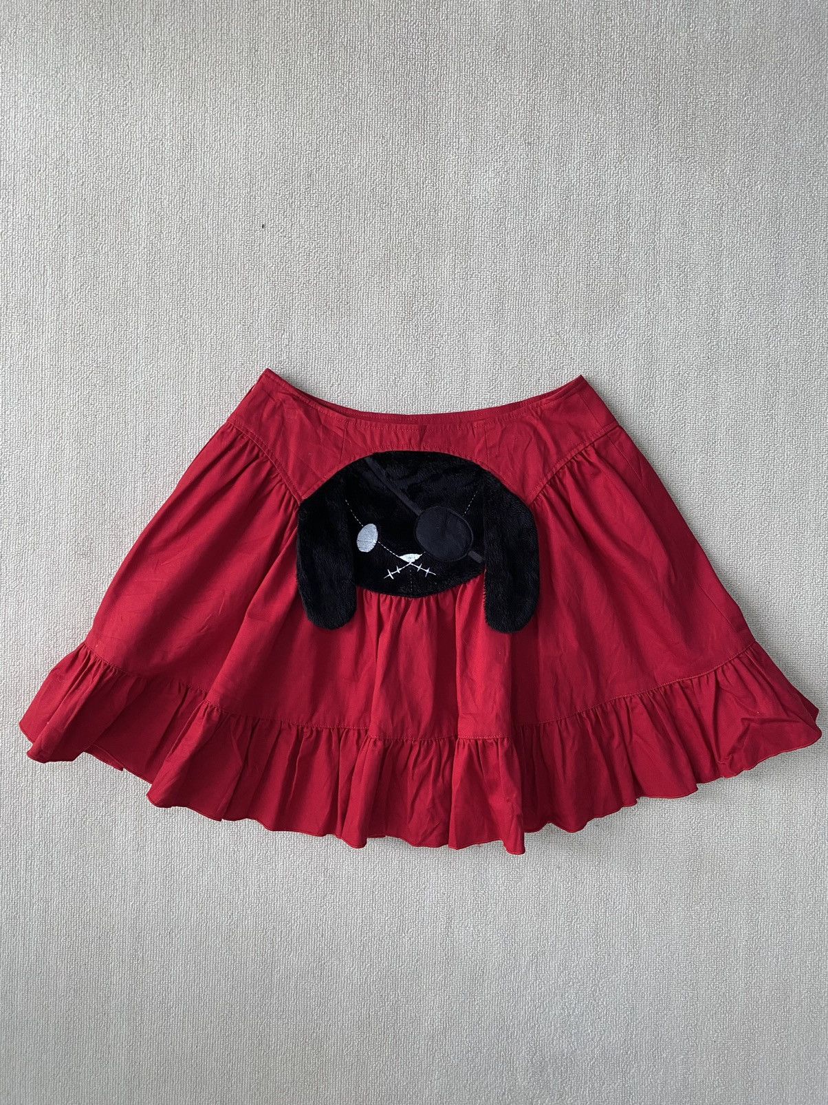 Black peace now gothic bunny miniskirt