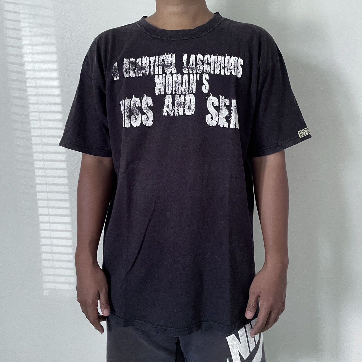 Hysteric Glamour × Japanese Brand Hardcore Chocolate X Dogma pornography films washed black Size US XL / EU 56 / 4 - 11 Thumbnail
