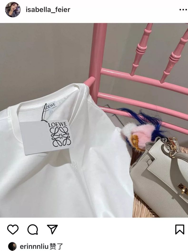 Loewe LOEWE Classic solid white cotton short sleeve T-shirt Size XS / US 0-2 / IT 36-38 - 2 Thumbnail
