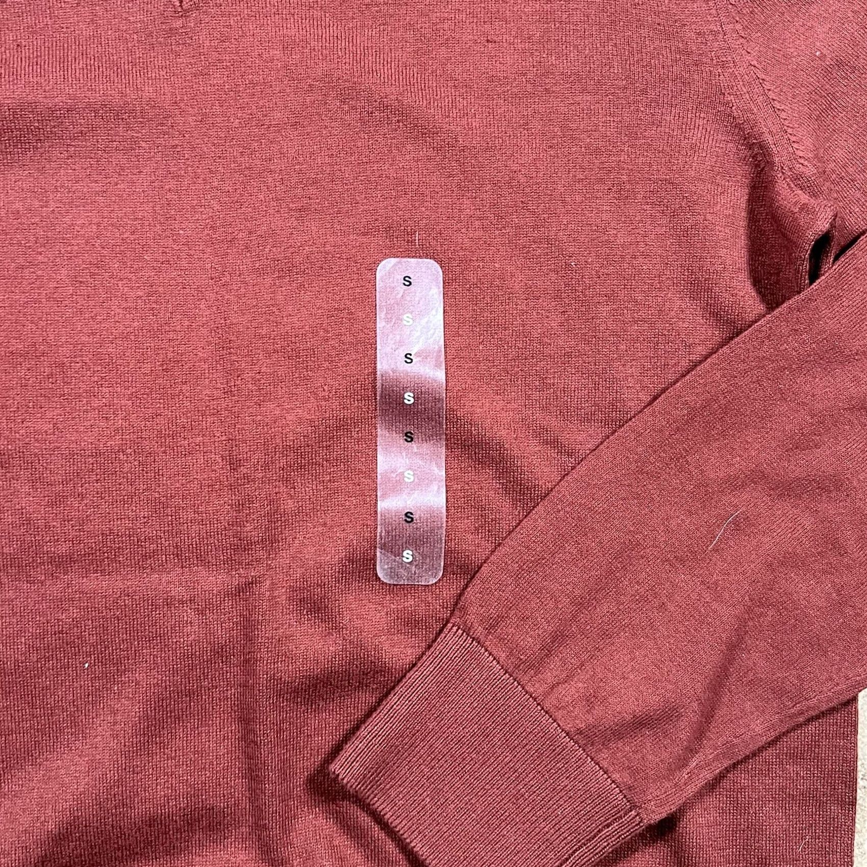 Gap VINTAGE? NO. New Gap Sweater Pullover Men Small Brown Knit V Neck Long Sleeve Shirt? Size US S / EU 44-46 / 1 - 3 Thumbnail