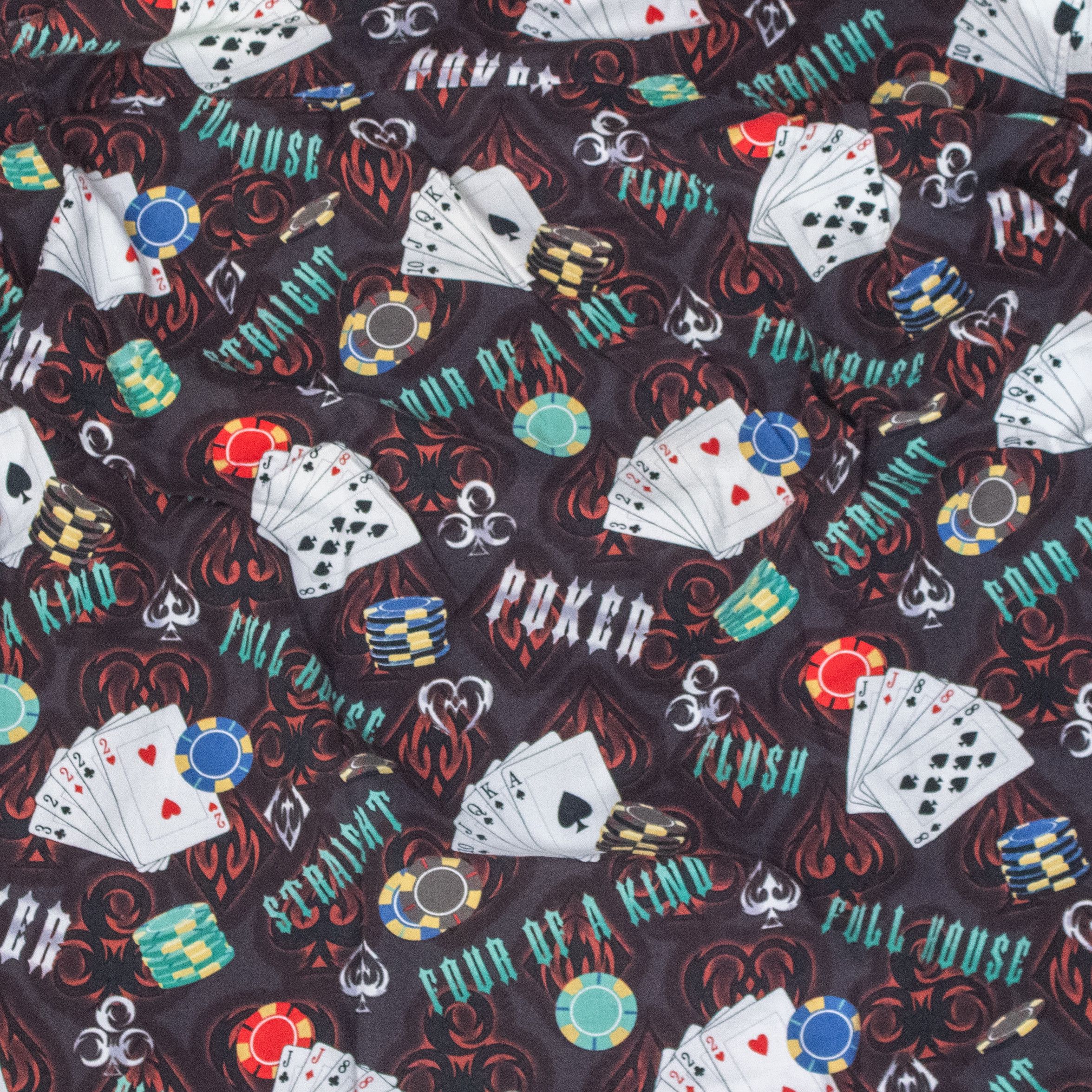 Vintage Y2K 2000s Poker AOP Hawaiian Camp Collar Rayon Shirt Size US L / EU 52-54 / 3 - 8 Thumbnail