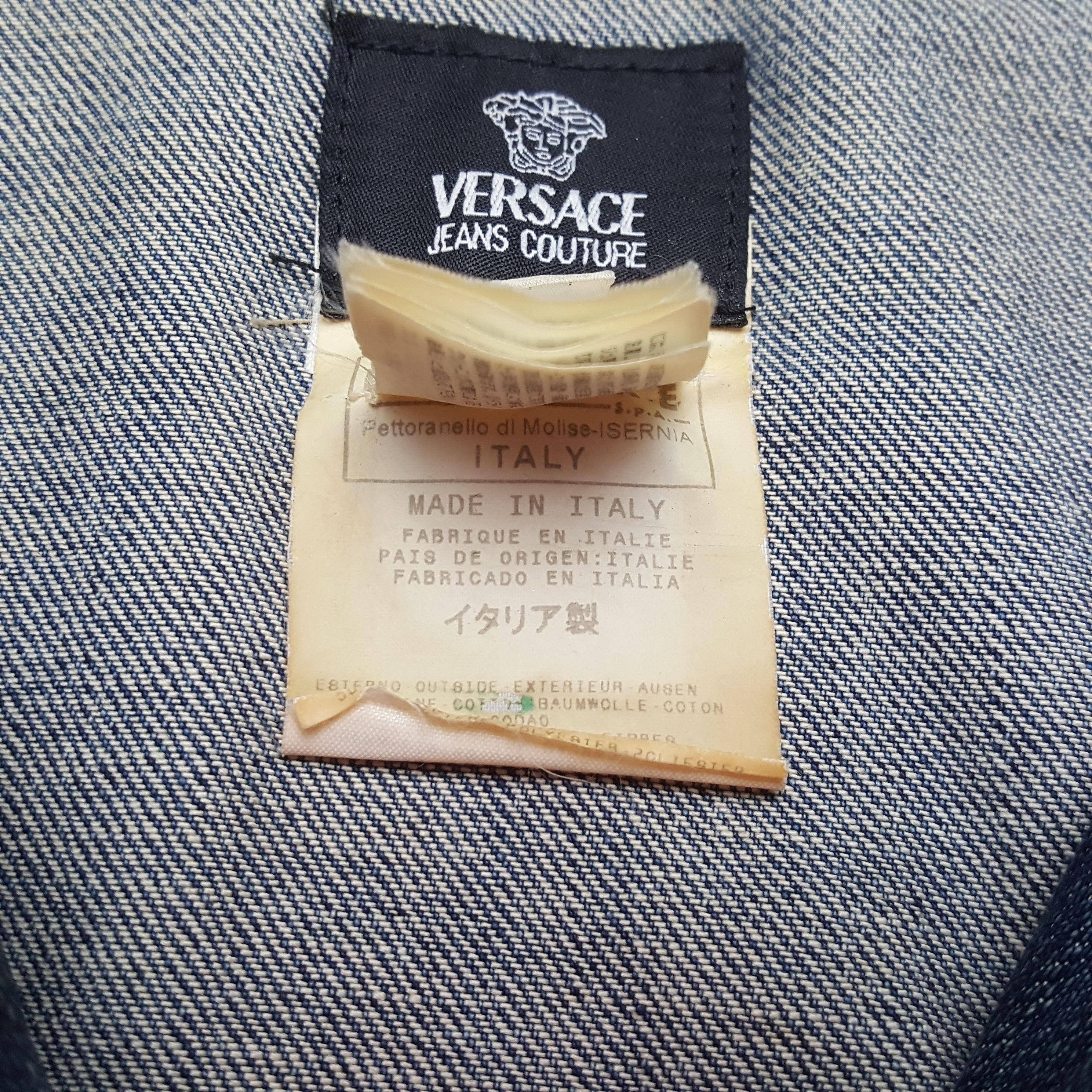 Versace Jeans Couture Vintage Versace Italian Fashion Brand Denim Jacket C314N27 Size XS / US 0-2 / IT 36-38 - 10 Thumbnail
