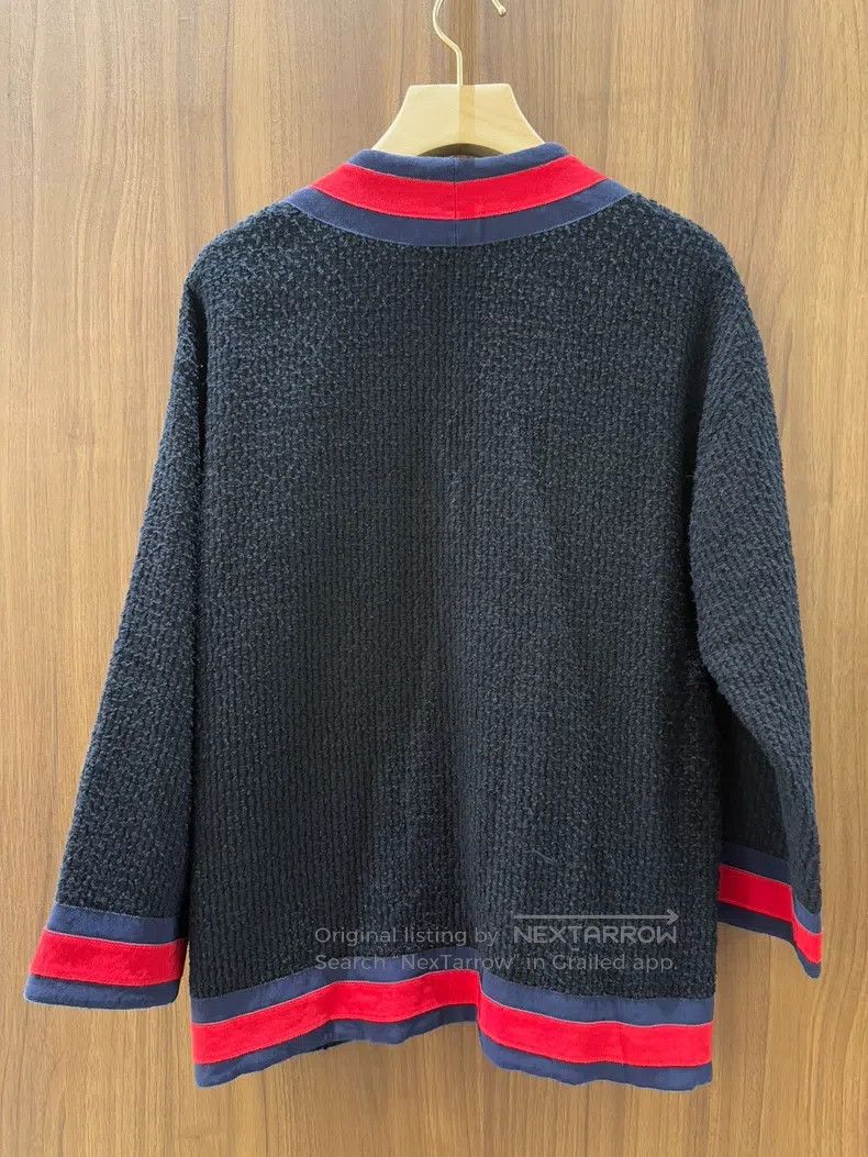 Gucci Gucci Black, red and blue striped cardigan coat Size XS / US 0-2 / IT 36-38 - 2 Thumbnail
