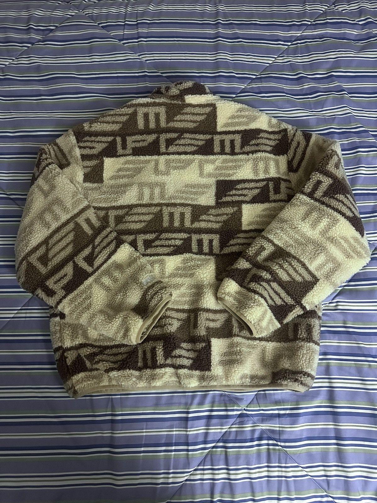 Supreme Supreme geo reversible windstopper fleece jacket Size US M / EU 48-50 / 2 - 2 Thumbnail