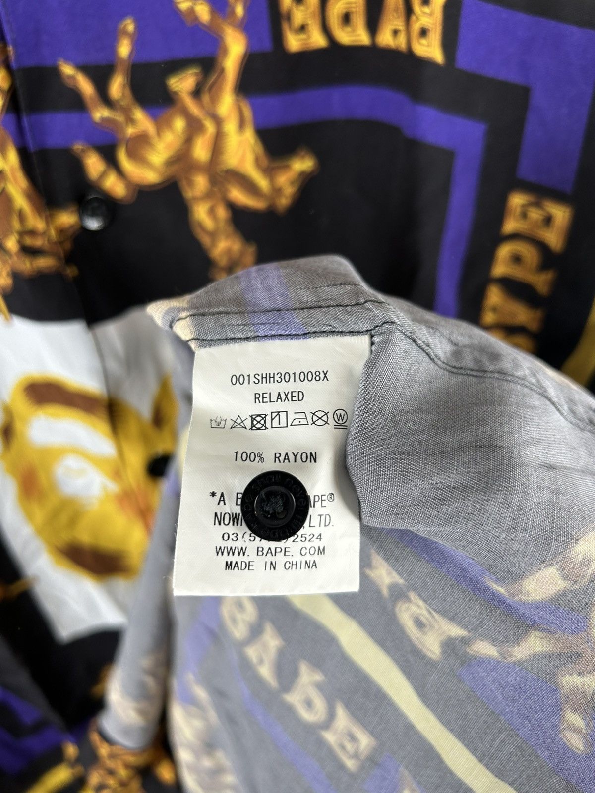 Bape Bape Multi Print Shirt Size US L / EU 52-54 / 3 - 6 Thumbnail