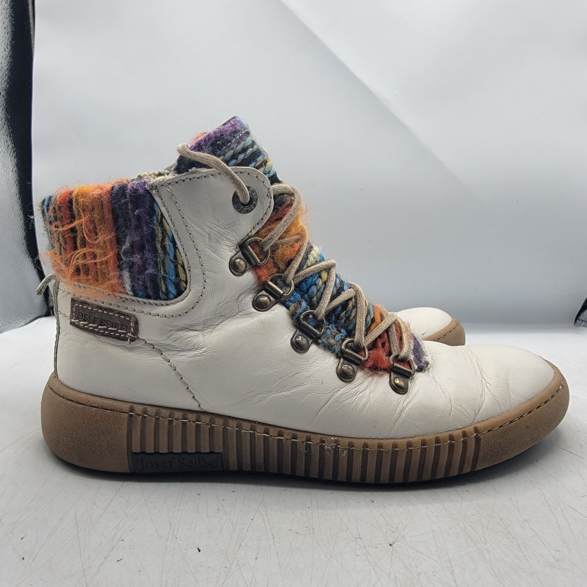 JOSEF SEIBAL Josef Seibel Maren 06 Womens 38 White Boots Winter Warm Casu Size US 8 / IT 38 - 13 Thumbnail