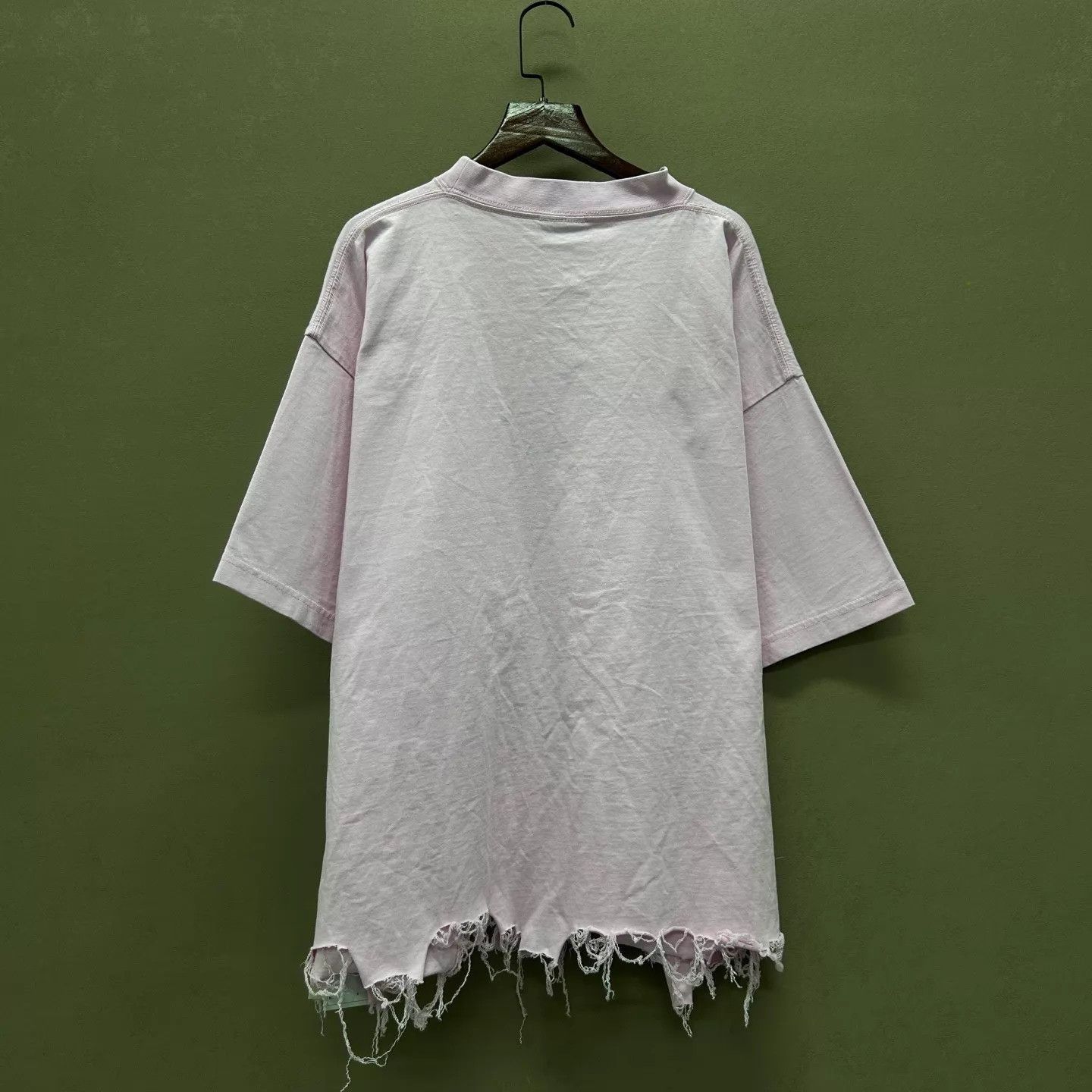 Balenciaga Balenciaga 24 SS Destroyed Embroidered Logo Tee 4 New Size S / US 4 / IT 40 - 2 Thumbnail
