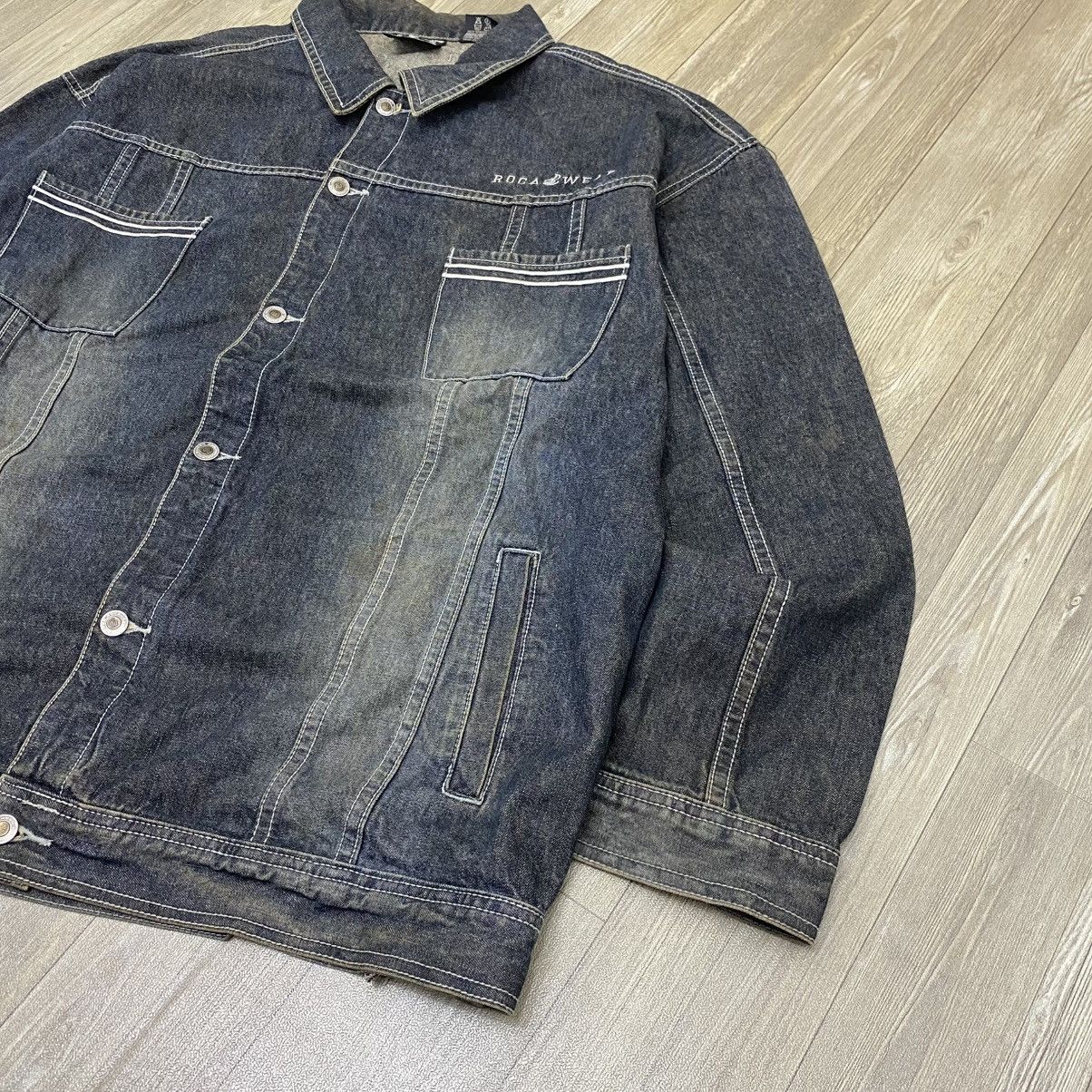 Rocawear × Vintage Rare Vintage Rocawear Jean Jacket Be Visible Demand Respect Size US XXL / EU 58 / 5 - 9 Thumbnail