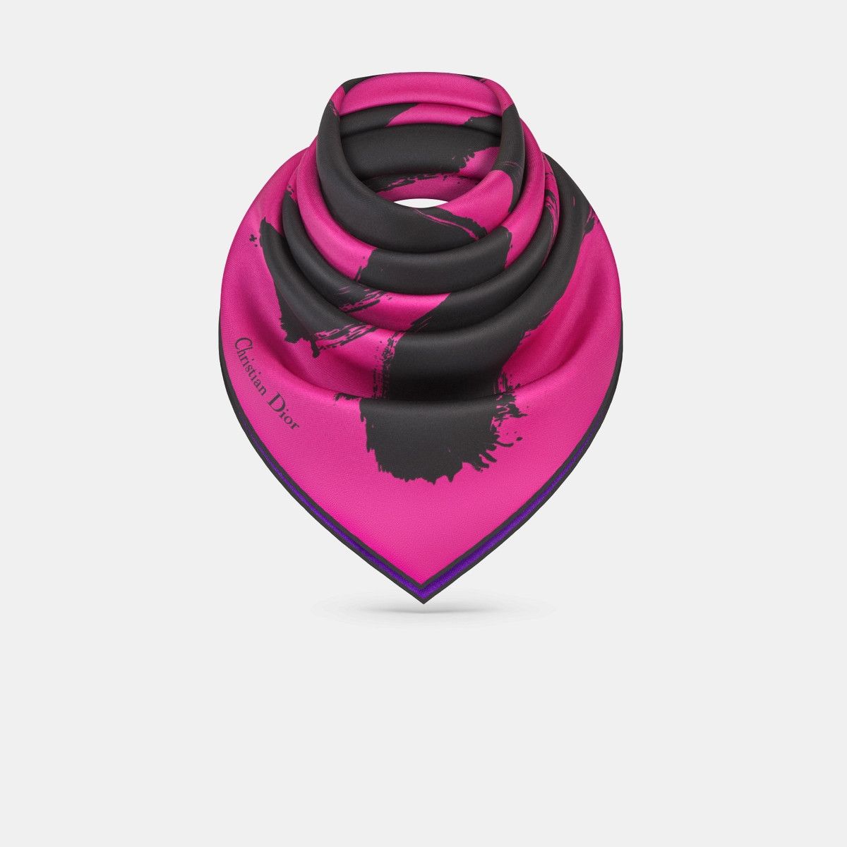 Dior o1bcso1str0226 Size:OS/Graffiti 90 Square Scarf in Purple Size ONE SIZE - 3 Thumbnail