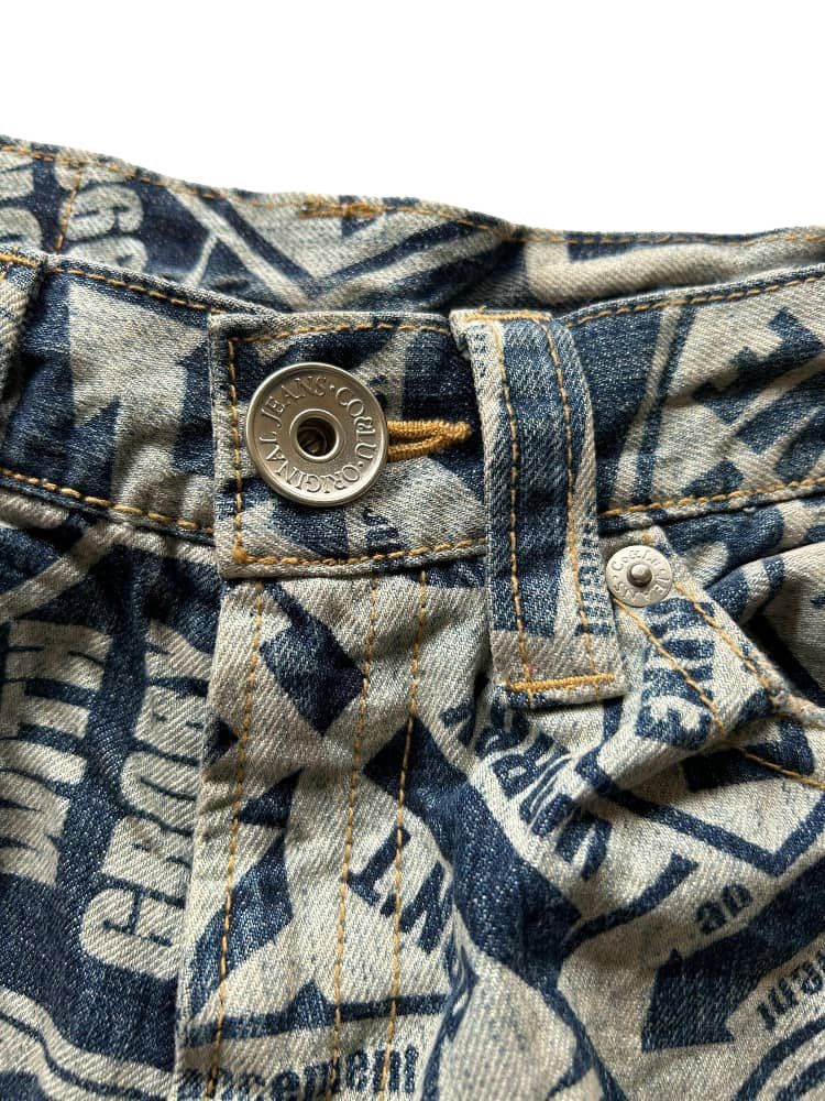 Japanese Brand × Kapital × Vintage Japanese Brand CO&LU Denim Smile Insipired By Kapital🎌☠️☠️ Size US 31 - 5 Thumbnail