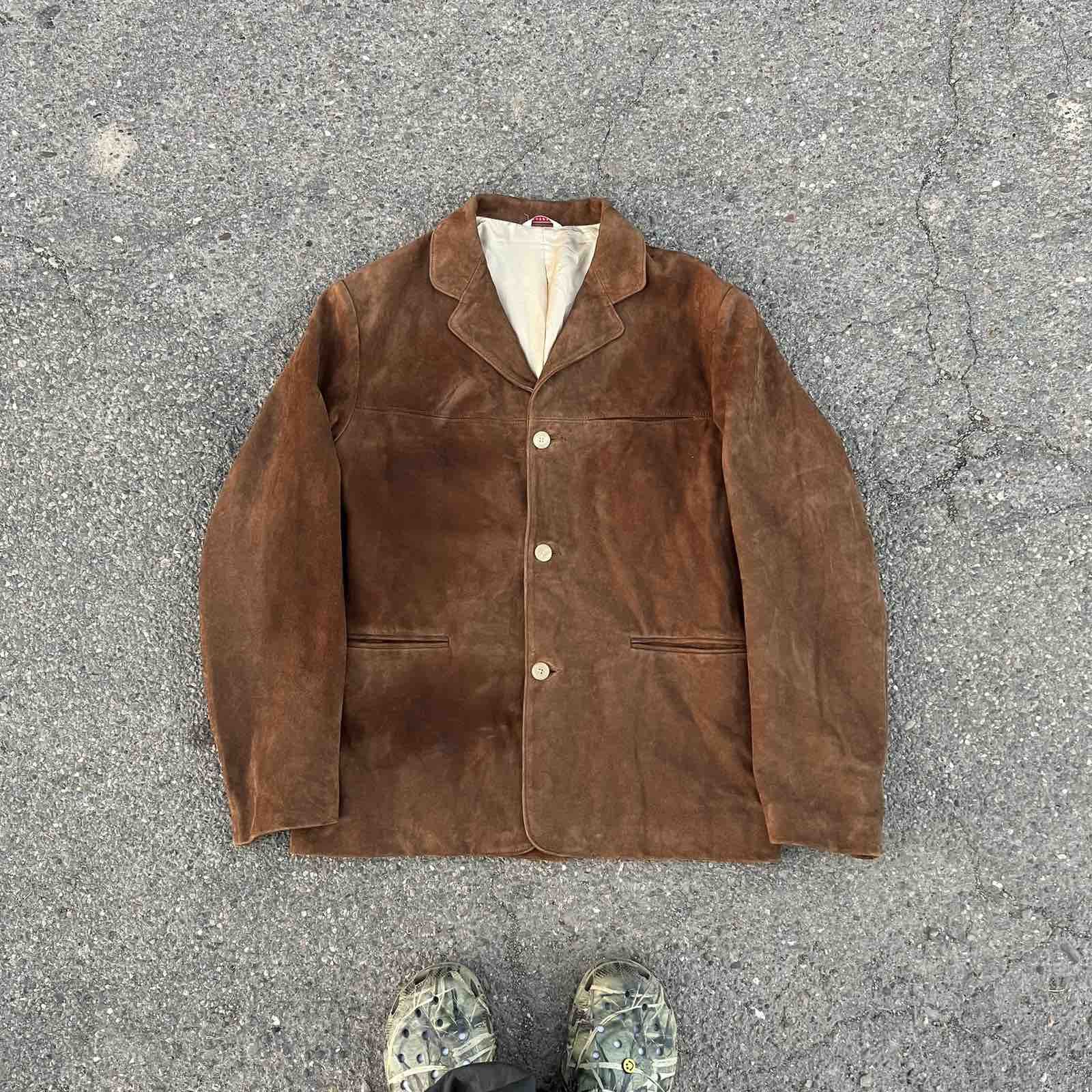 De Fursac de fursac suede Leather jacket Sz L Size US L / EU 52-54 / 3 - 1 Thumbnail