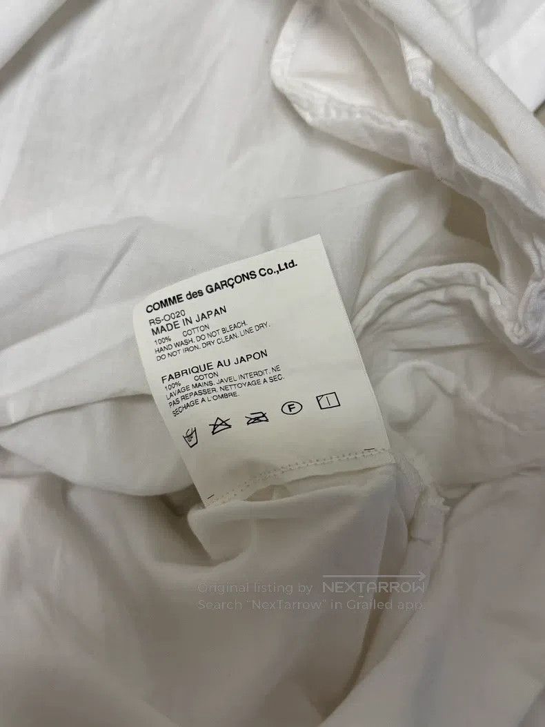 Comme des Garcons Comme Des Garcons White Long Sleeve Chinese Shirt Dress Size S / US 4 / IT 40 - 4 Thumbnail