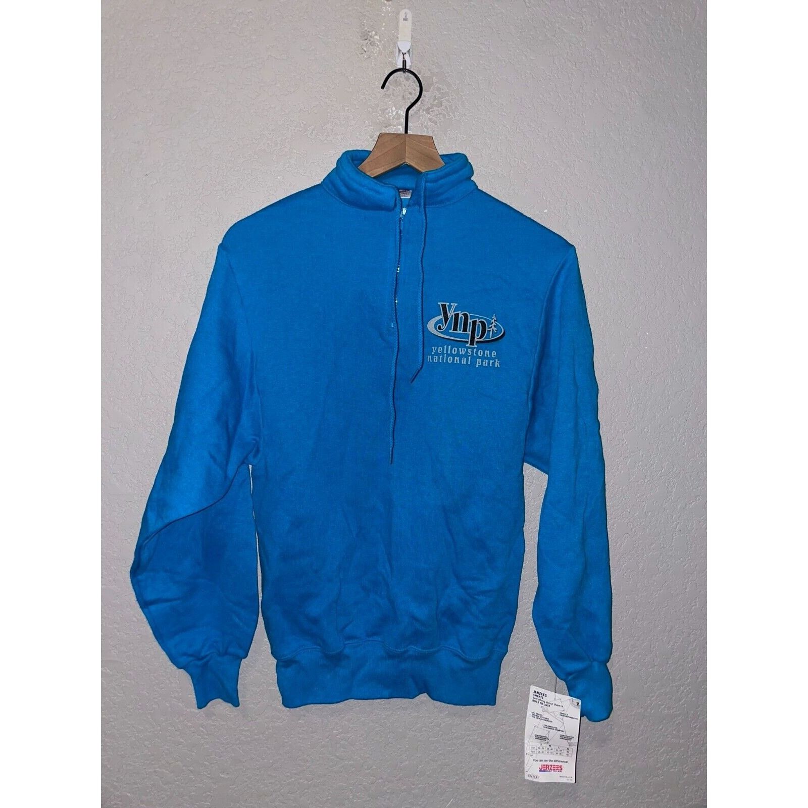 Jerzees Vintage Yellowstone National Park Sweatshirt 1/4 Zip NWT 90s Size US S / EU 44-46 / 1 - 1 Thumbnail
