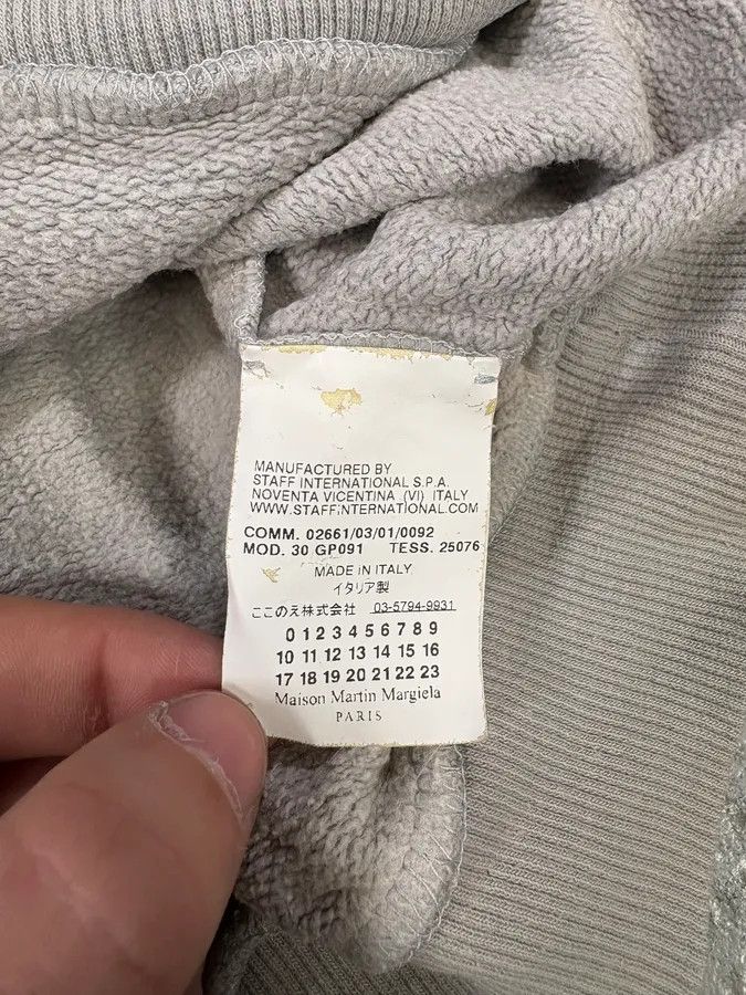 Maison Margiela AW2005 Maison Martin Margiela Black Destroyed Vinyl Grey Sweater Size US S / EU 44-46 / 1 - 8 Thumbnail