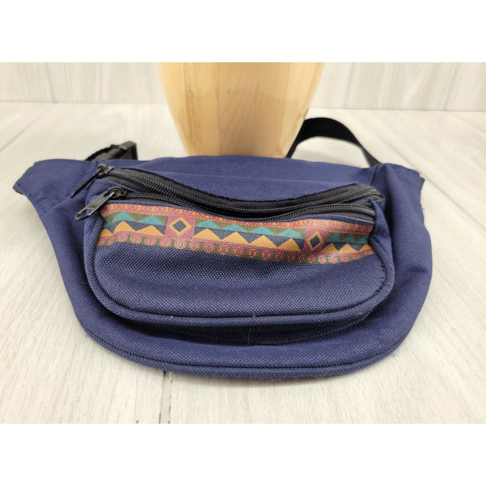 Vintage Unbranded Fanny Pack Guatemalan Southwestern Blue Unisex Adults Belt Bag & Fanny Pack Blue Zipper Acrylic Exterior Material Size ONE SIZE - 3 Thumbnail