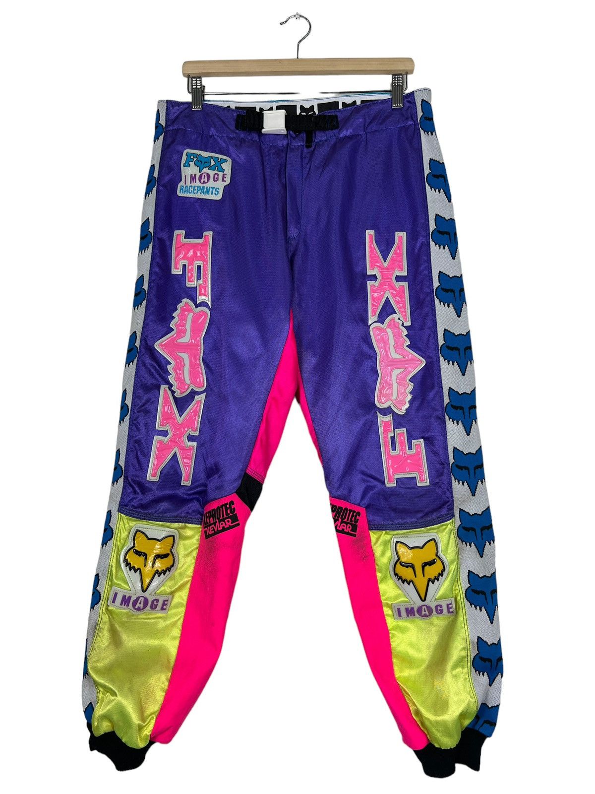 Fox Racing 🔥 RARE 90s VINTAGE FOX IMAGE RACING PANTS Size US 34 / EU 50 - 1 Thumbnail